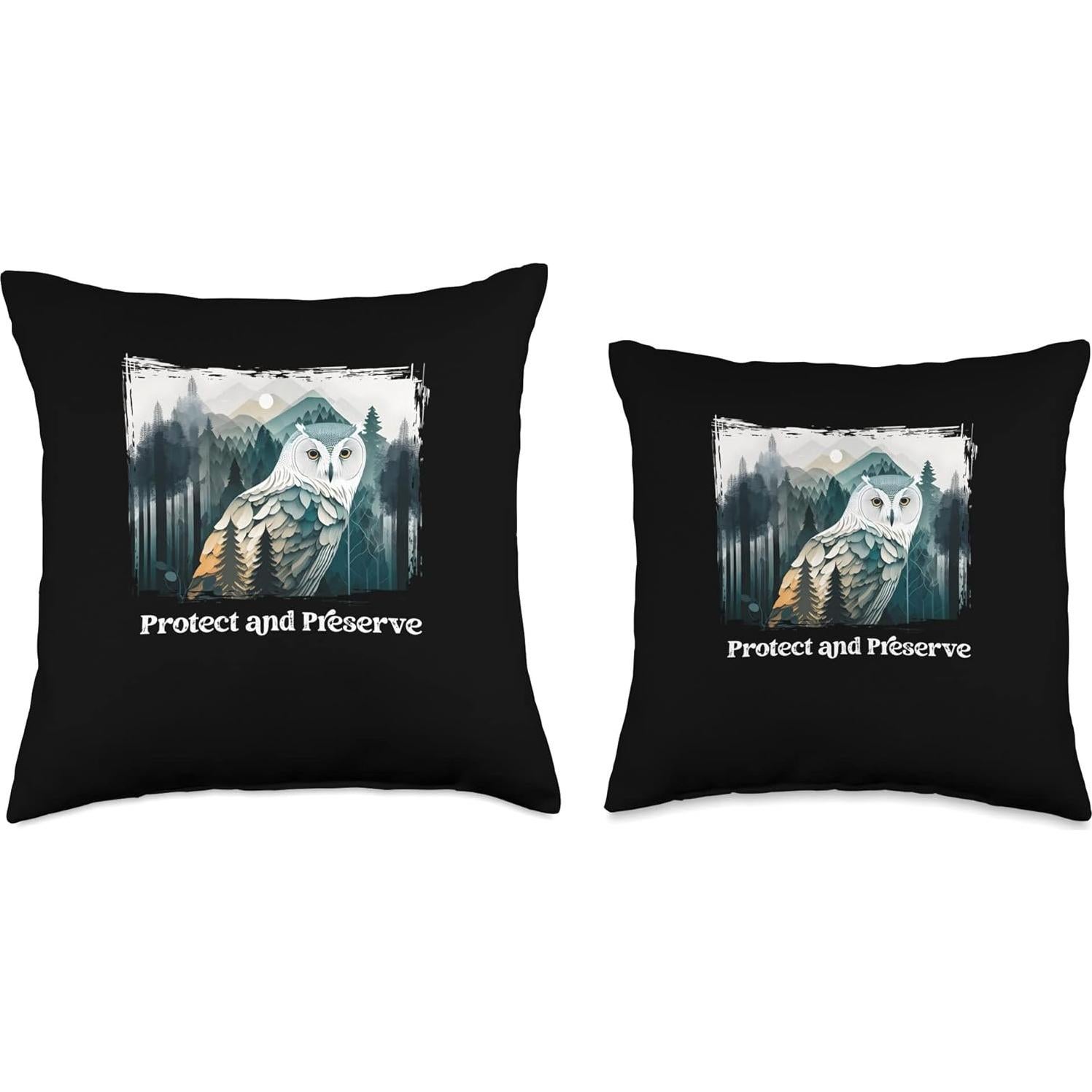 Almohada de Lanzamiento Retro Búho Sabio 45.72x45.72 cm