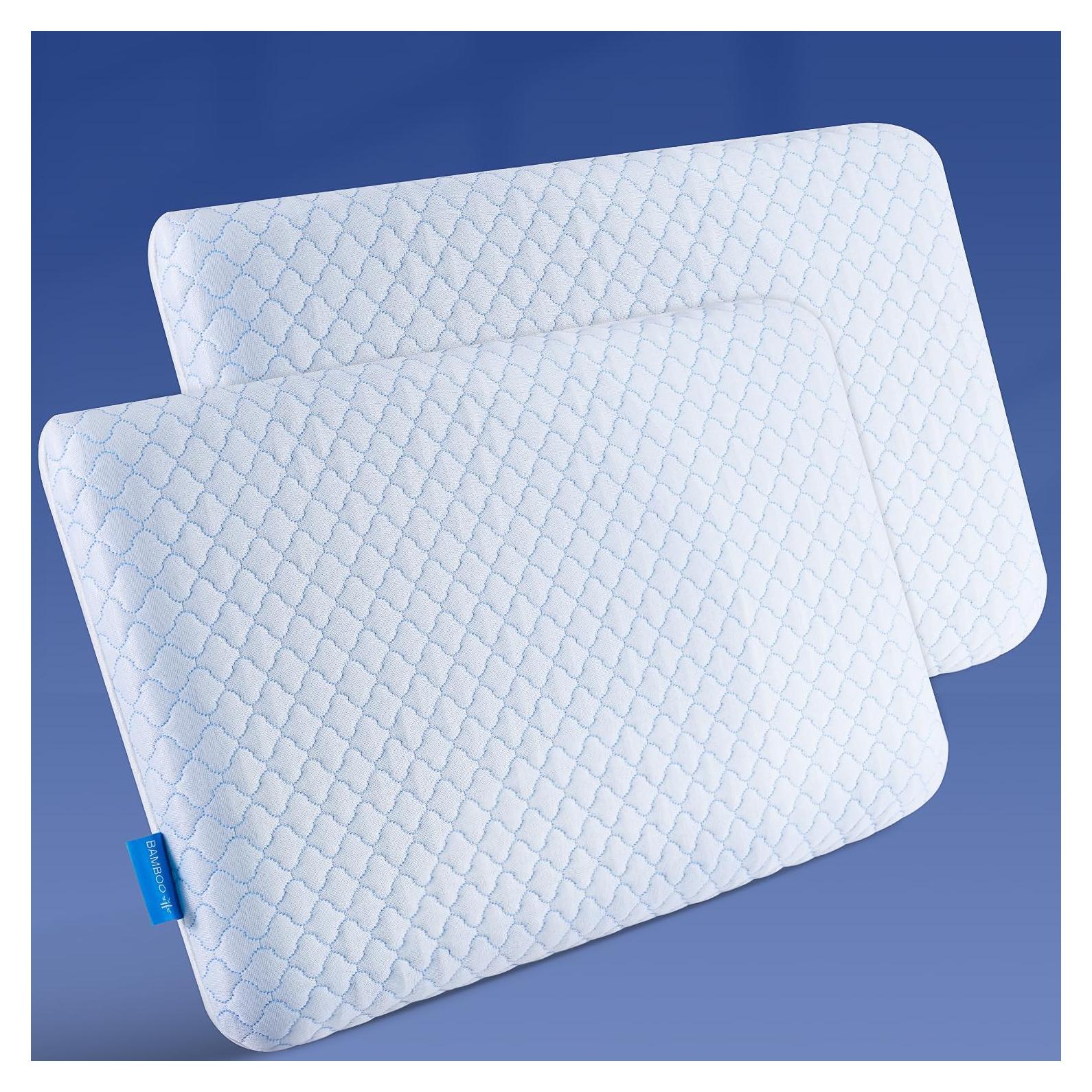 Almohadas Planas SofGlowly de Espuma con Memoria 2 Pack 7 cm