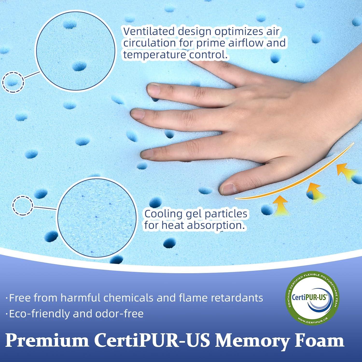 Almohadas Planas SofGlowly de Espuma con Memoria 2 Pack 7 cm