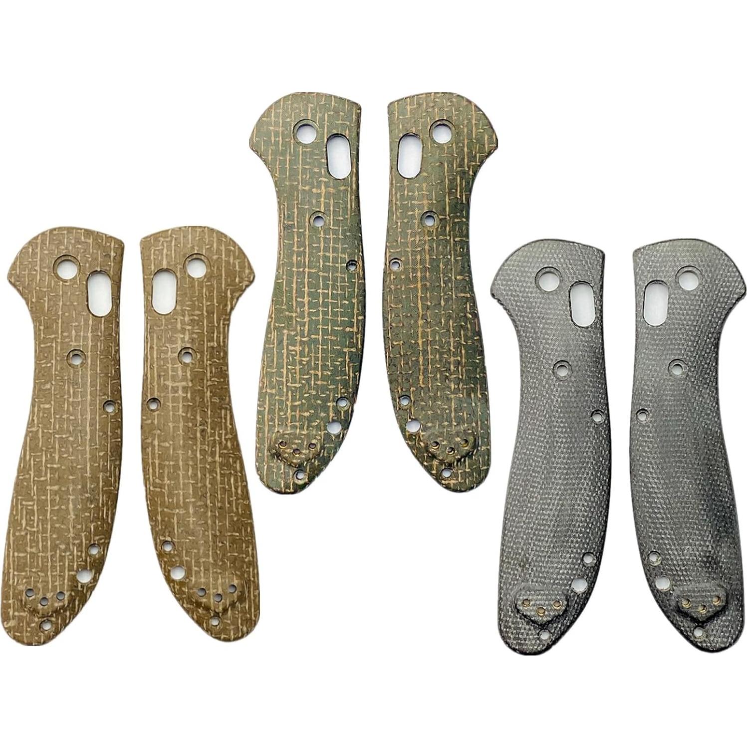 Mangos de Micarta para Cuchillo Benchmade Griptilian 551 - 2 Piezas