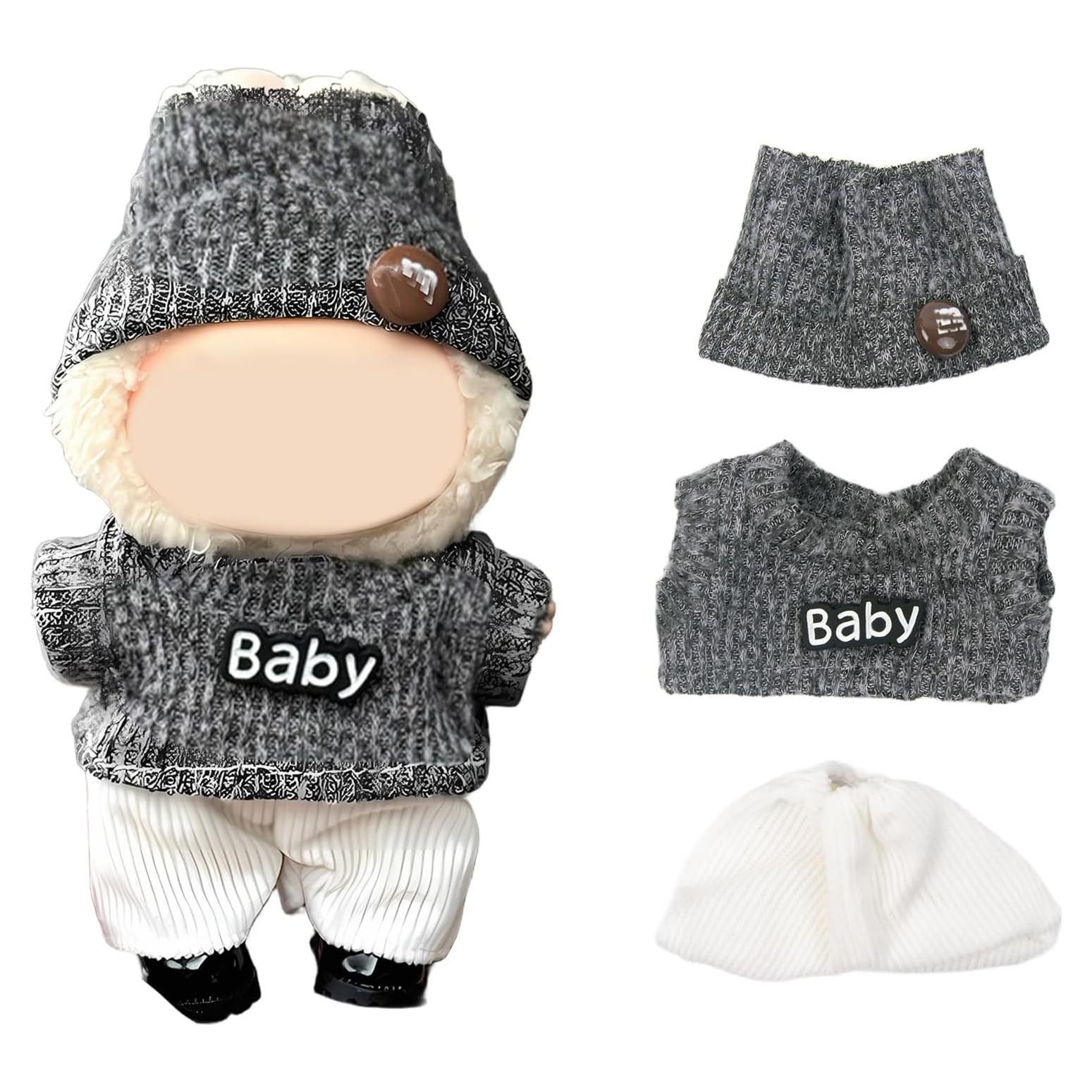 Ropa de Muñeca La Boo-Boo UNOGIFT - Conjunto de Peluche 17 cm