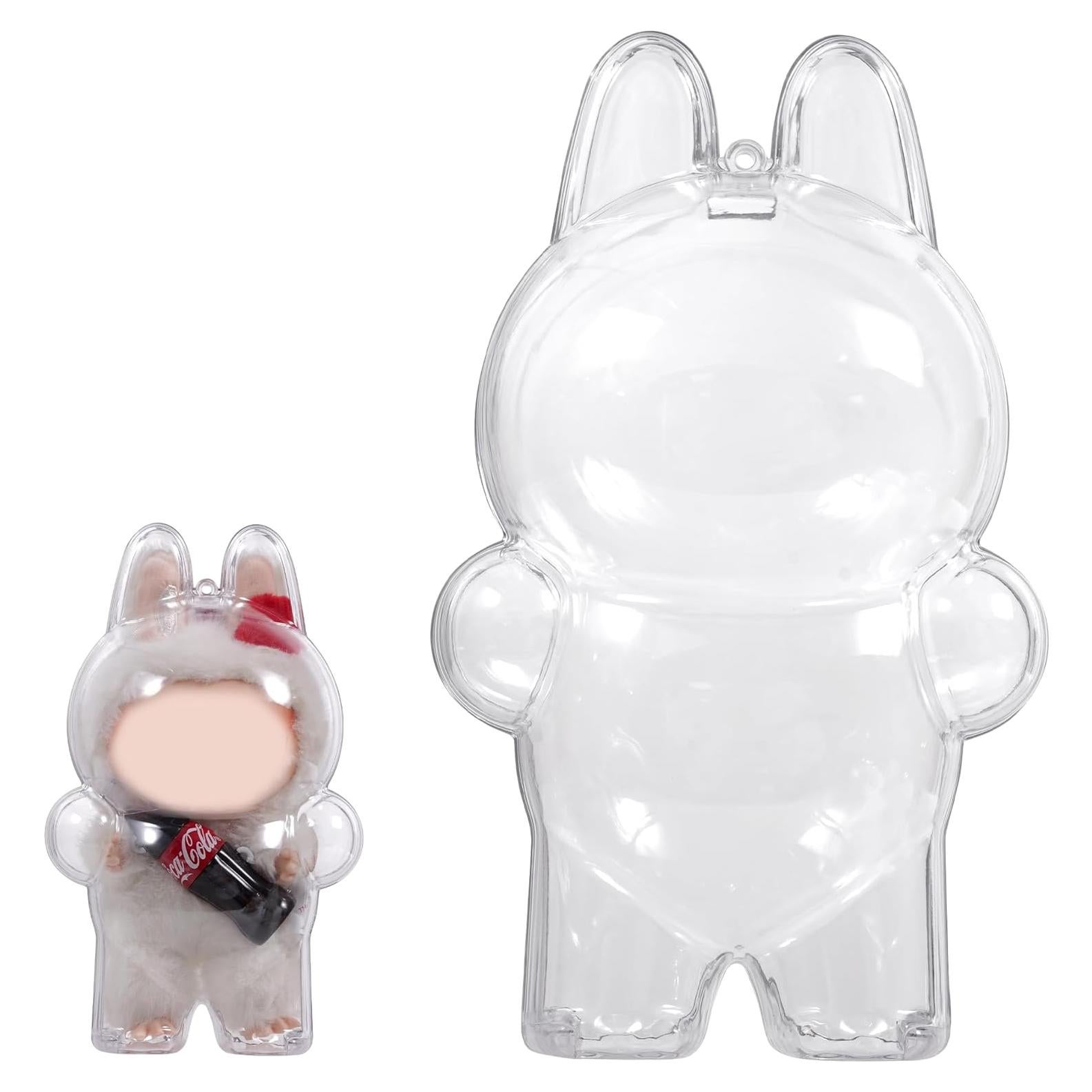 Funda Protectora Acrílica para Figuras LABUBU 17cm con Cordón