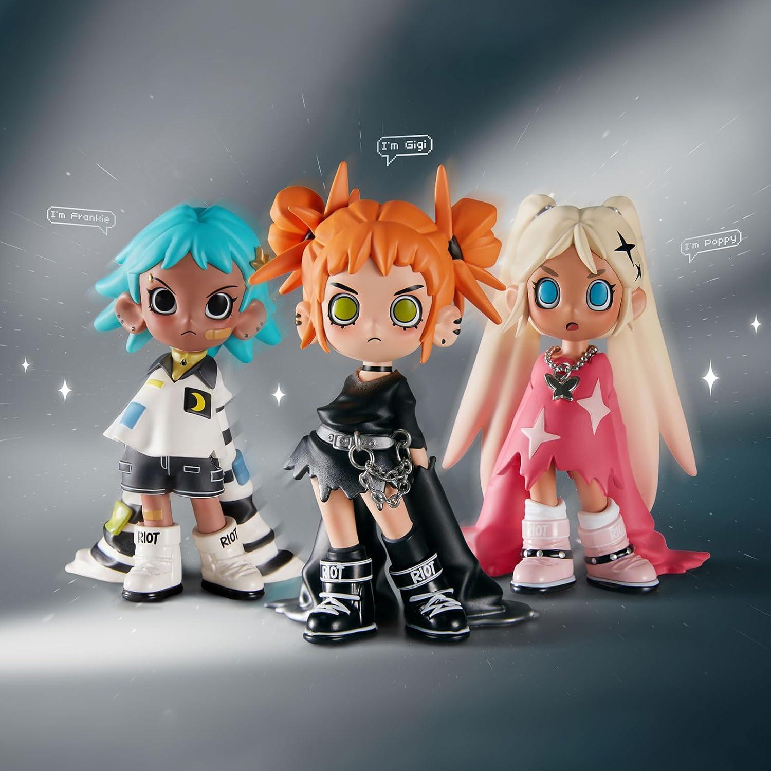 Figuras POP MART Lil Peach Riot Loading - Conjunto Completo 12 Pzas