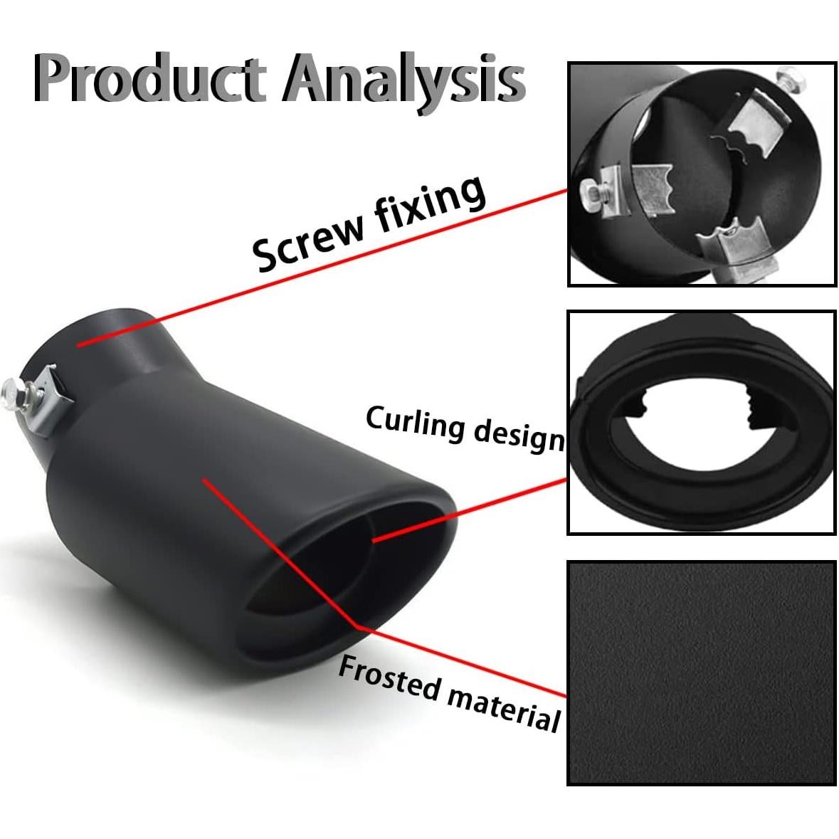 Punta de Escape Universal AICEL 14 cm Acero Inoxidable Cromado