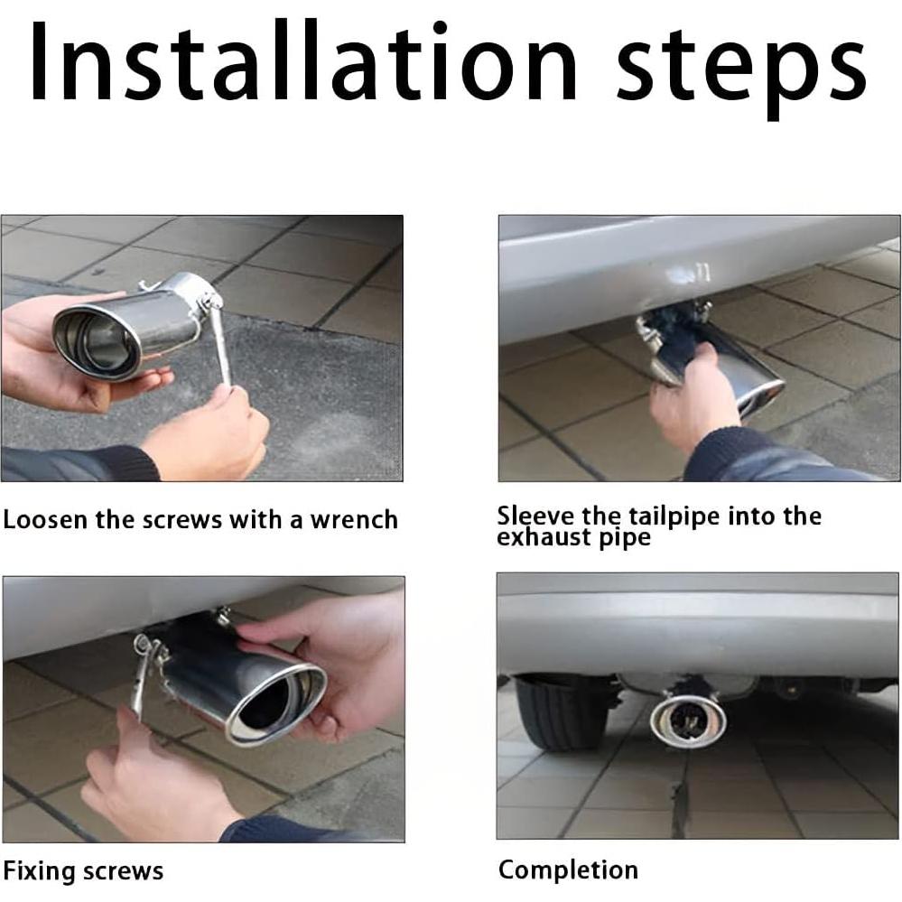 Punta de Escape Universal AICEL 14 cm Acero Inoxidable Cromado