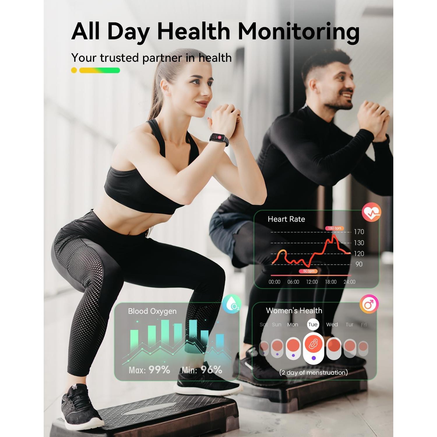 Reloj Inteligente RUXINGX 1.47" Fitness Monitoreo Salud 5ATM