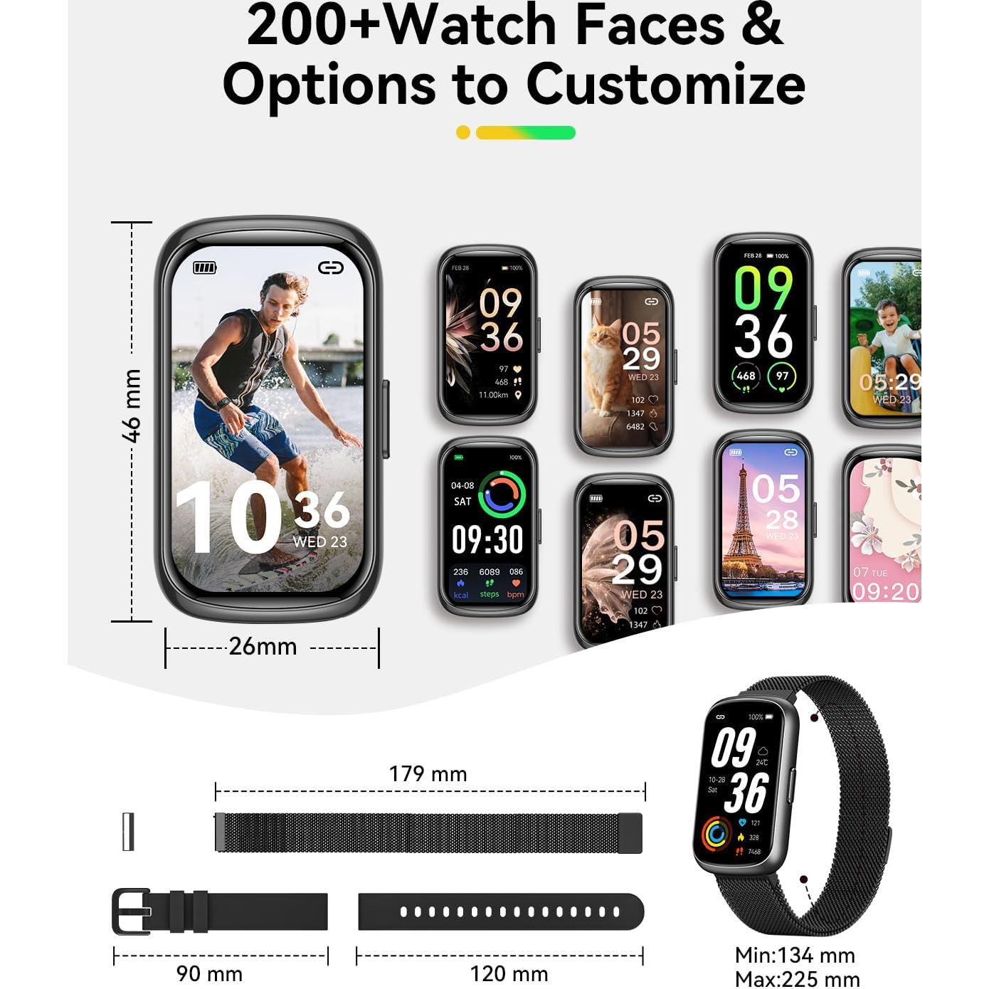 Reloj Inteligente RUXINGX 1.47" Fitness Monitoreo Salud 5ATM