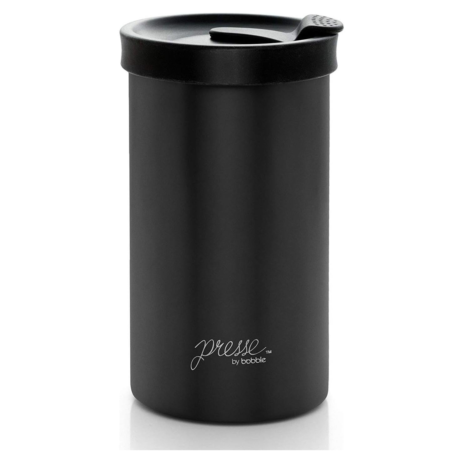 Prensa Francesa de Café Bobble 0.37 L Acero Inoxidable Negro