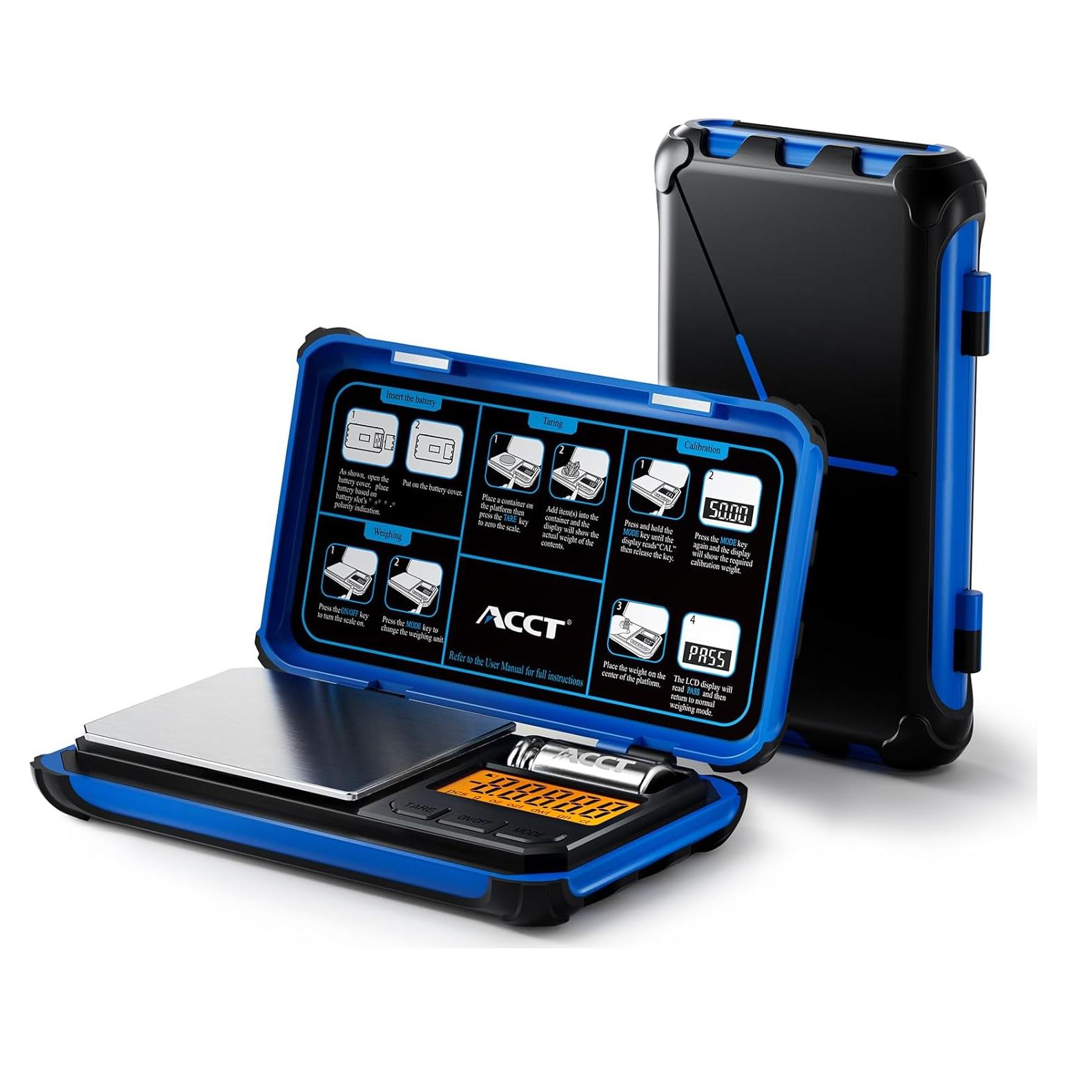 Báscula de bolsillo digital ACCT AI-200 200g 0.01g LCD