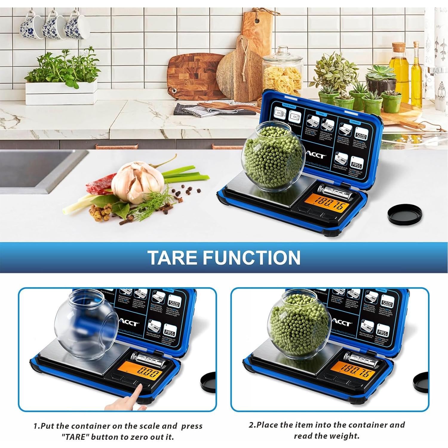 Báscula de bolsillo digital ACCT AI-200 200g 0.01g LCD