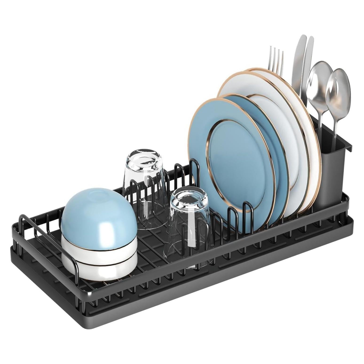 Escurridor de Platos Compacto CHLORYARD con Alfombrilla de Secado