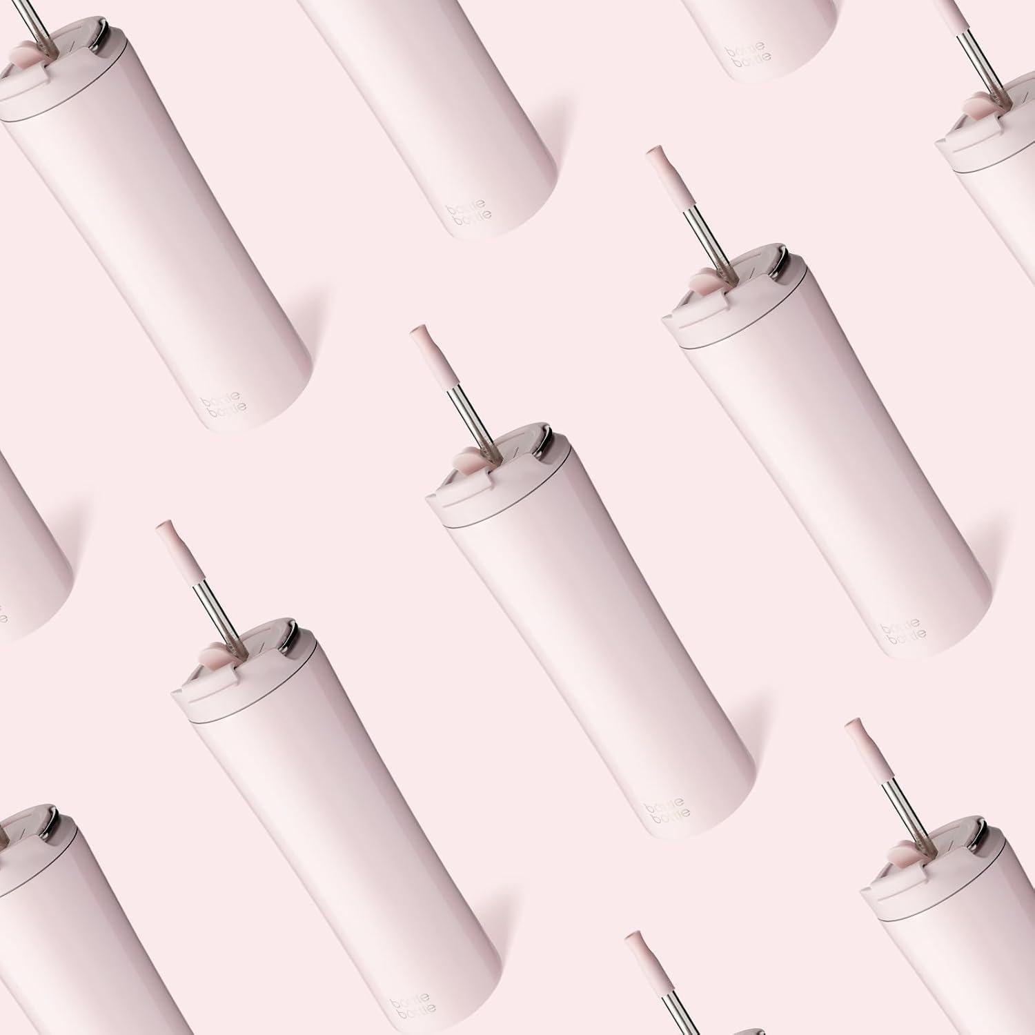 Botella de Agua Aislada 24oz Acero Inoxidable Rosa Claro