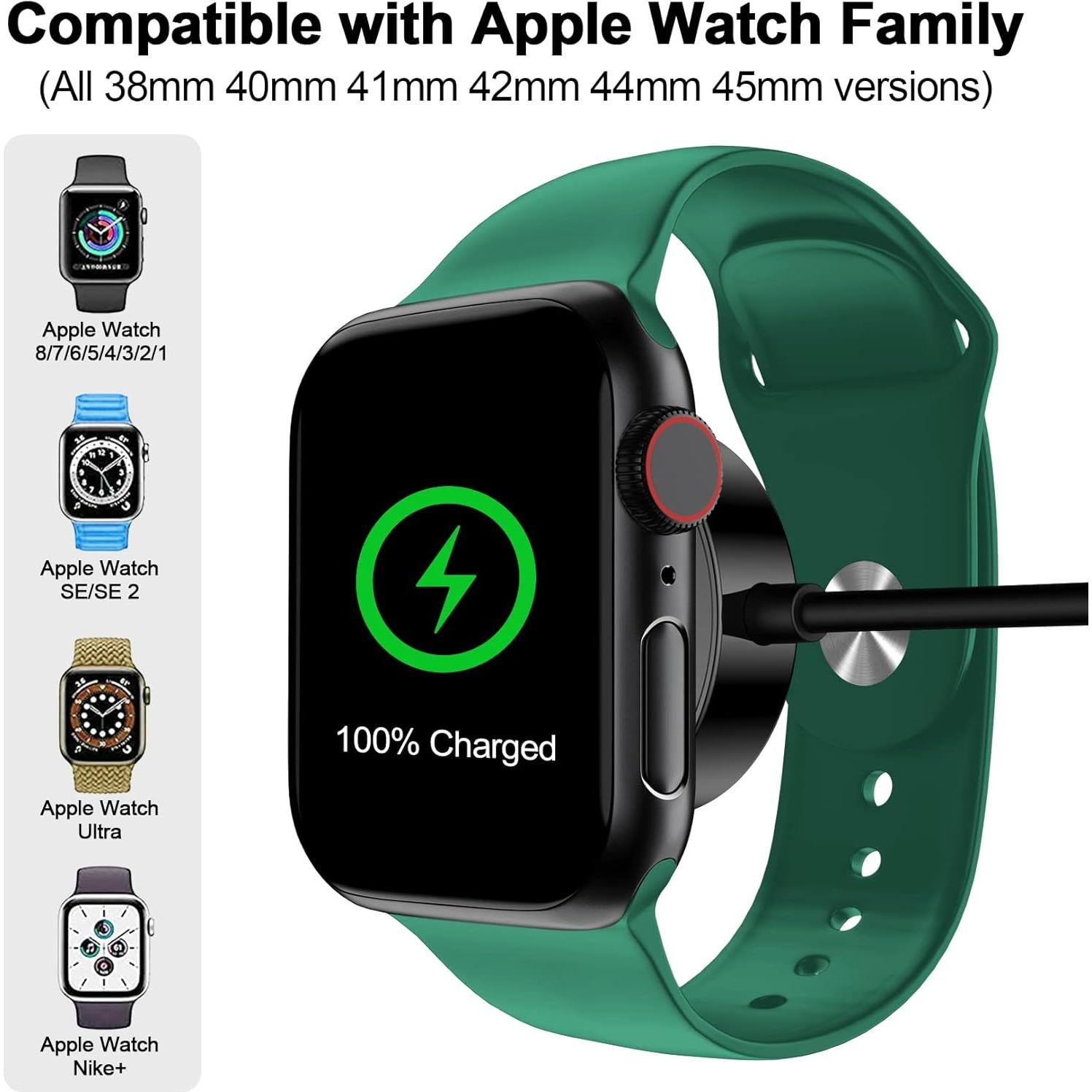 Cable de carga magnético USB C xiwxi para Apple Watch 0.5M