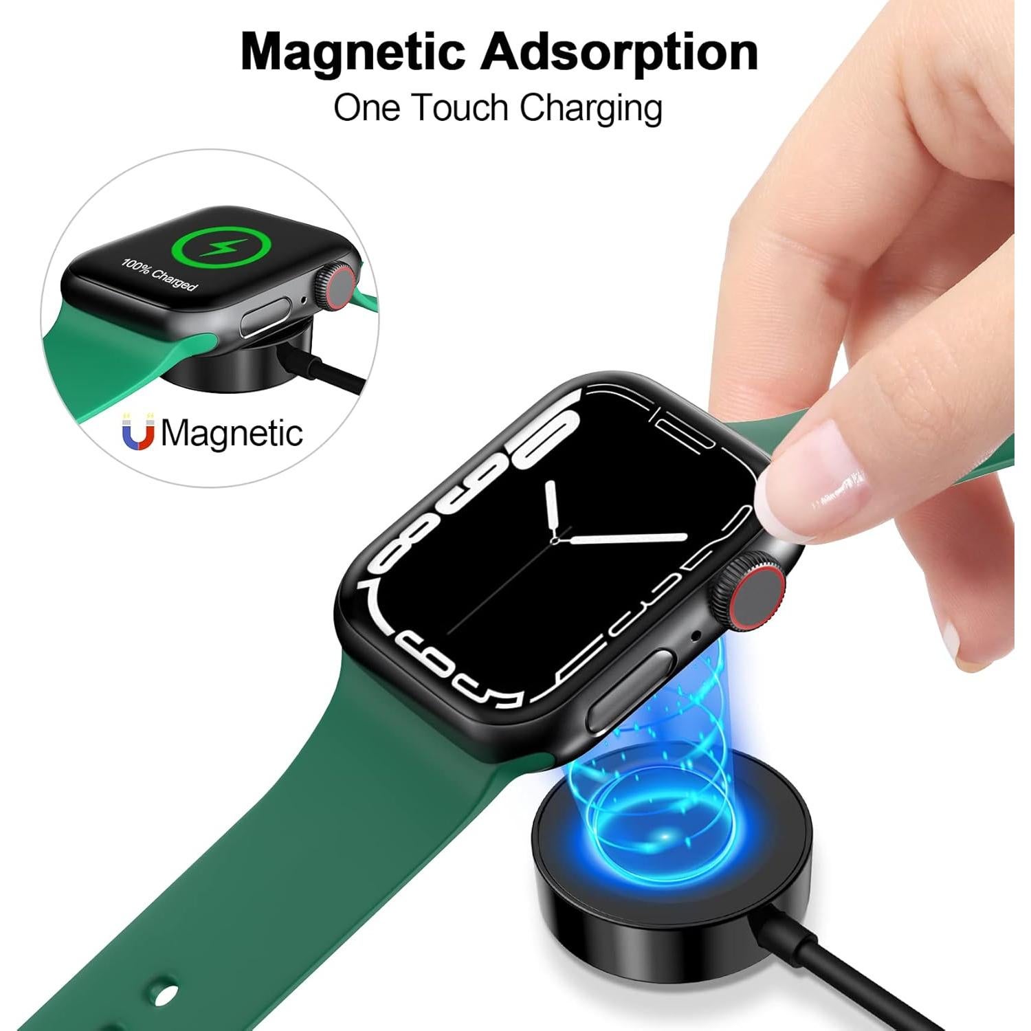 Cable de carga magnético USB C xiwxi para Apple Watch 0.5M