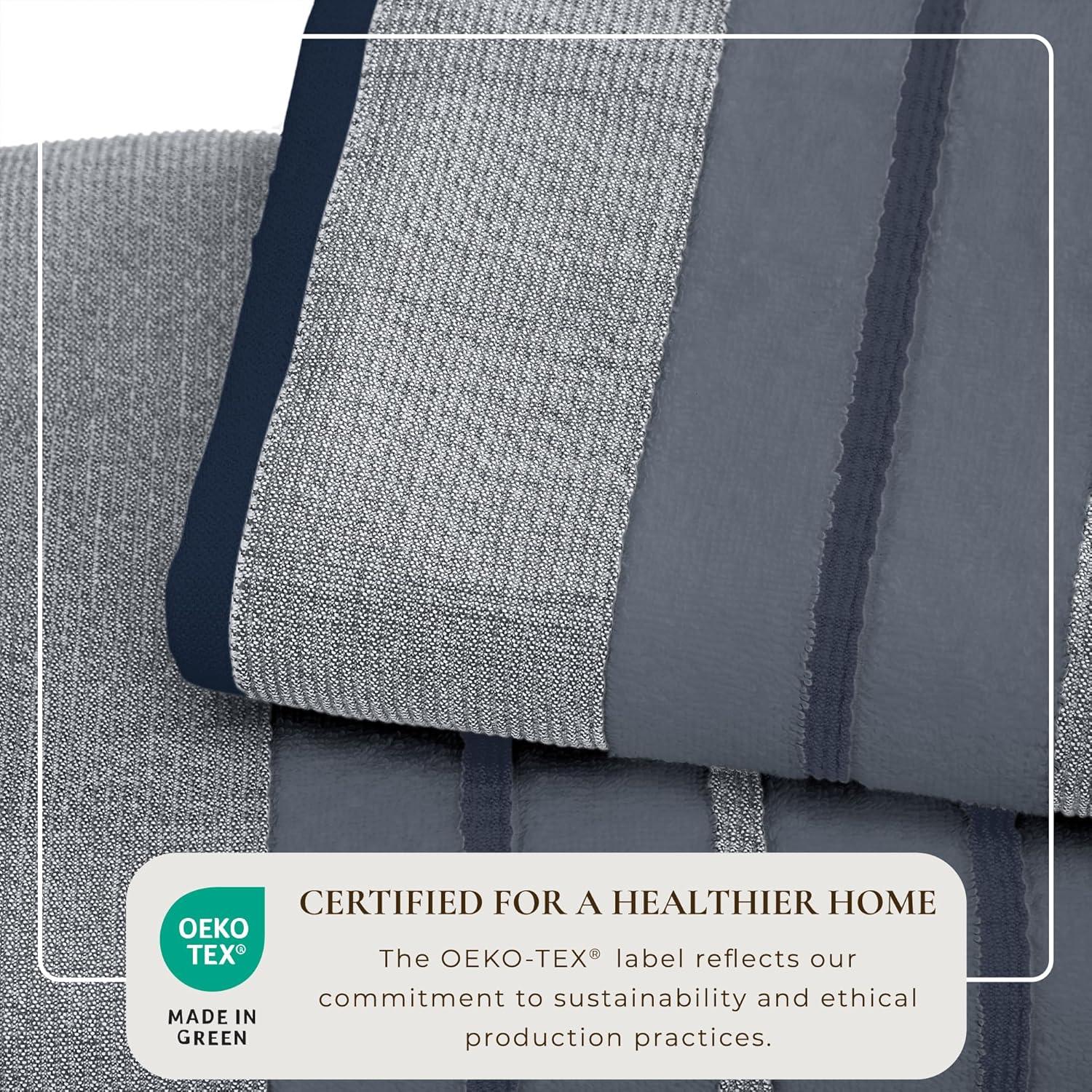 Juego de 4 Toallas de Mano Algodón Great Bay Home 76x41 cm Azul