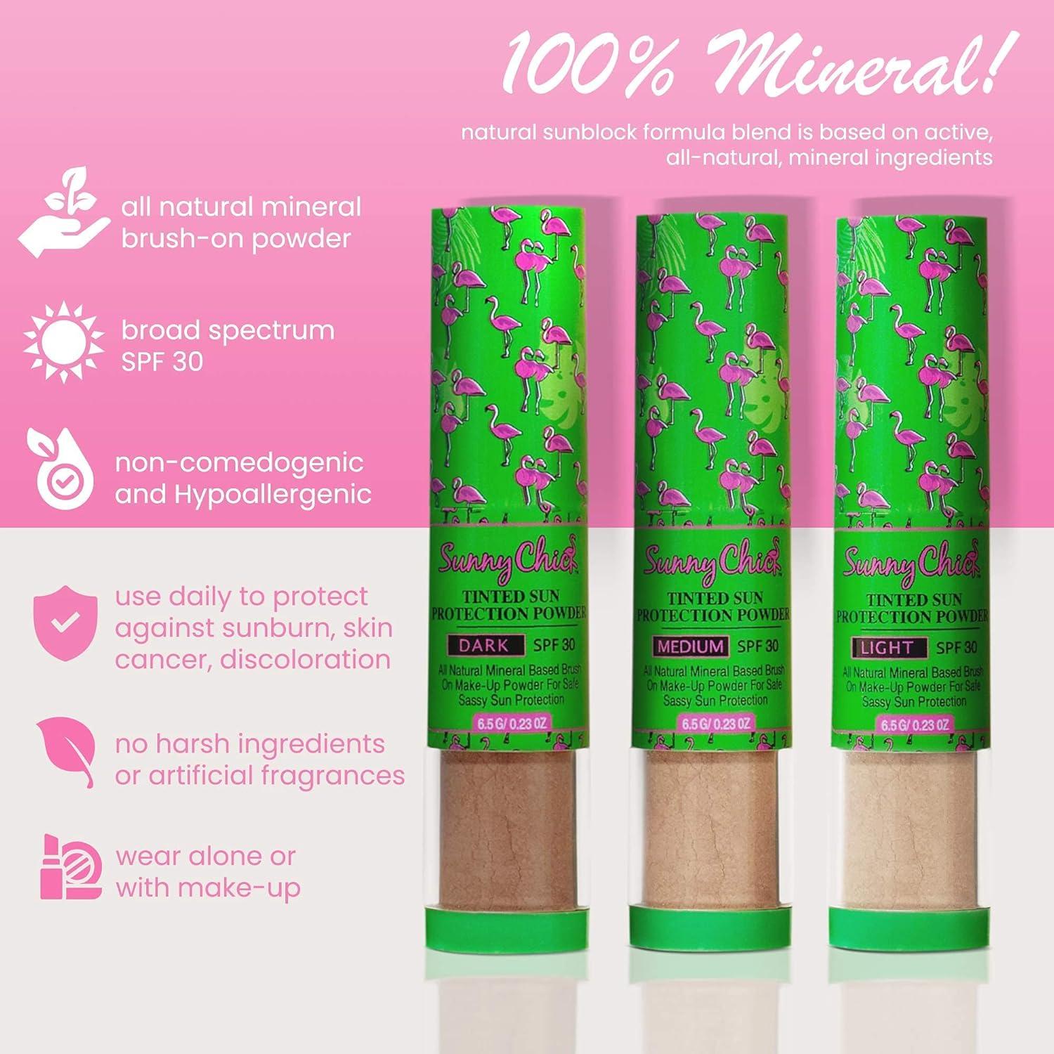 Polvo Protector Solar Natural SPF30 Brocha Mineral 6.5g Claro
