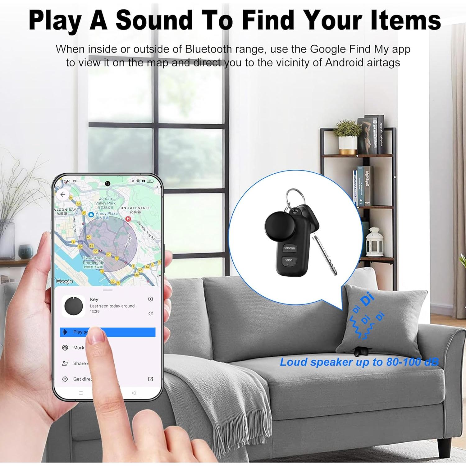 Buscador de Artículos Inalámbrico Bluetooth Zhitong 0.018 kg