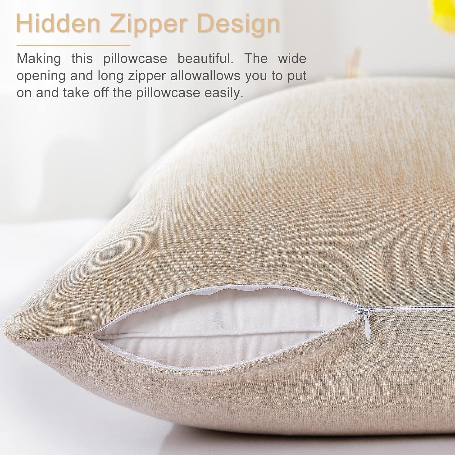 Funda de Almohada Refrigerante Elegear Estándar 20x66 cm Beige