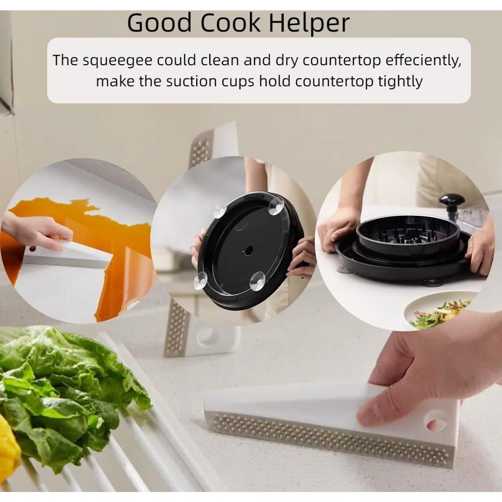 Picadora de Carne Manual Babluble 30cm Antideslizante Negro