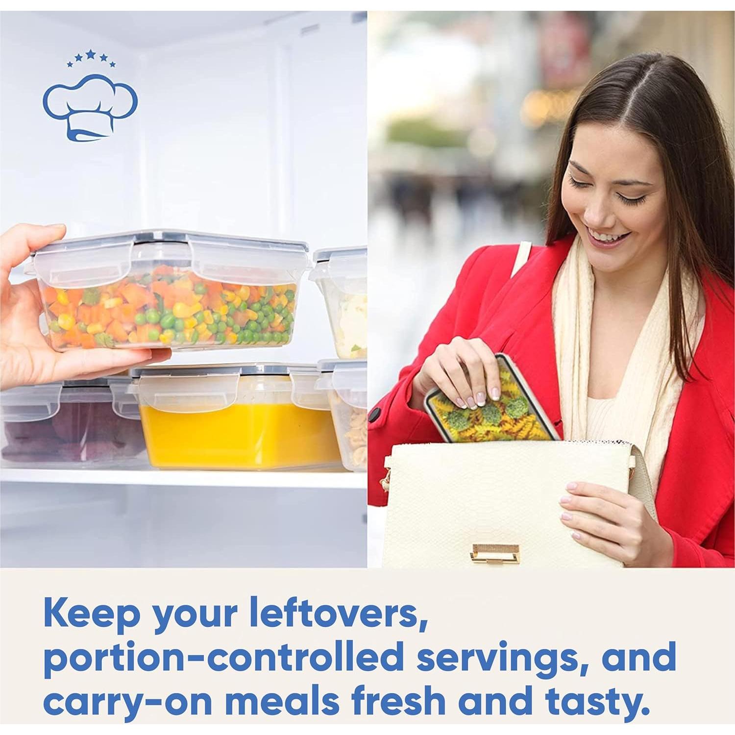 Set de 28 Contenedores Herméticos Chef's Path - Almacenamiento de Alimentos