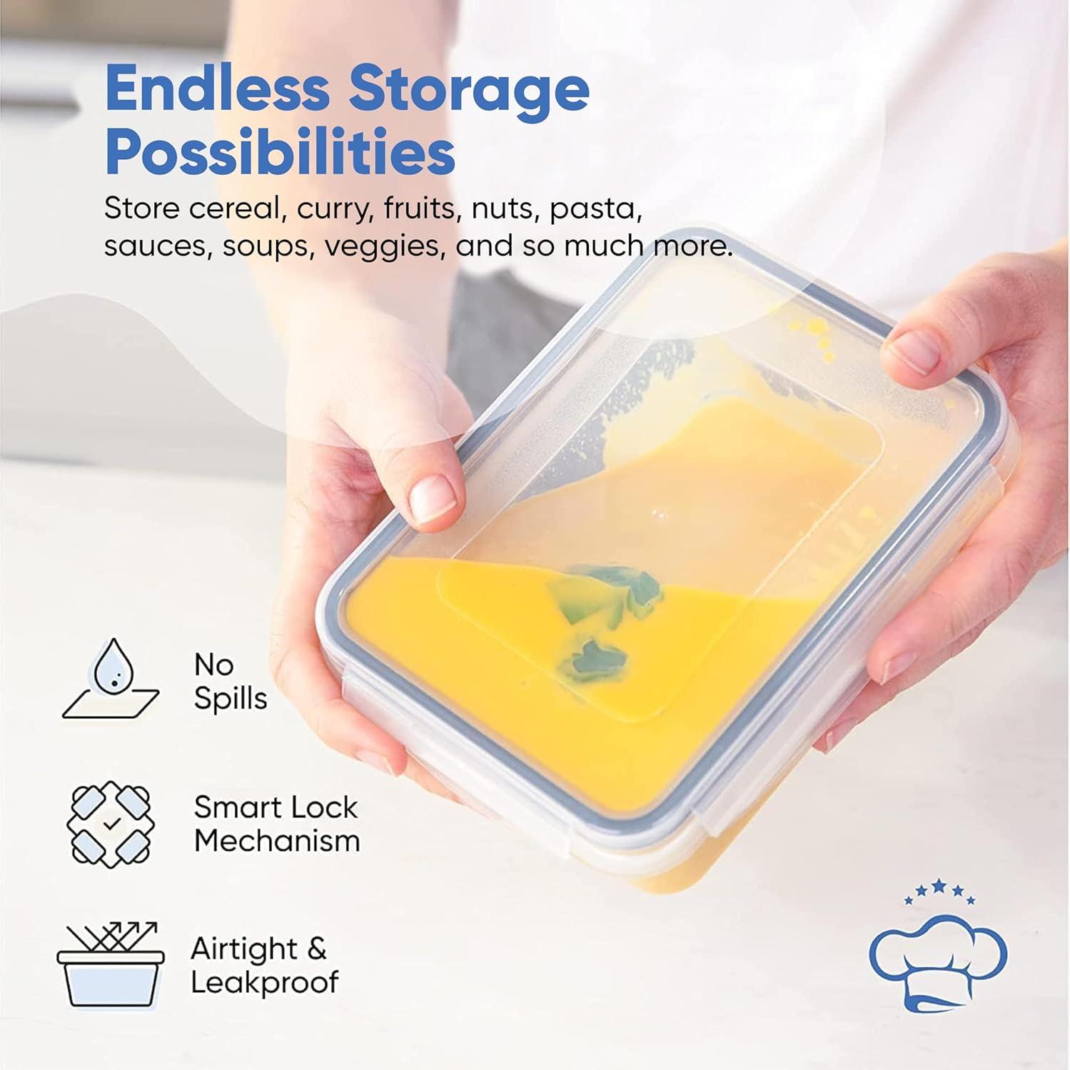 Set de 28 Contenedores Herméticos Chef's Path - Almacenamiento de Alimentos