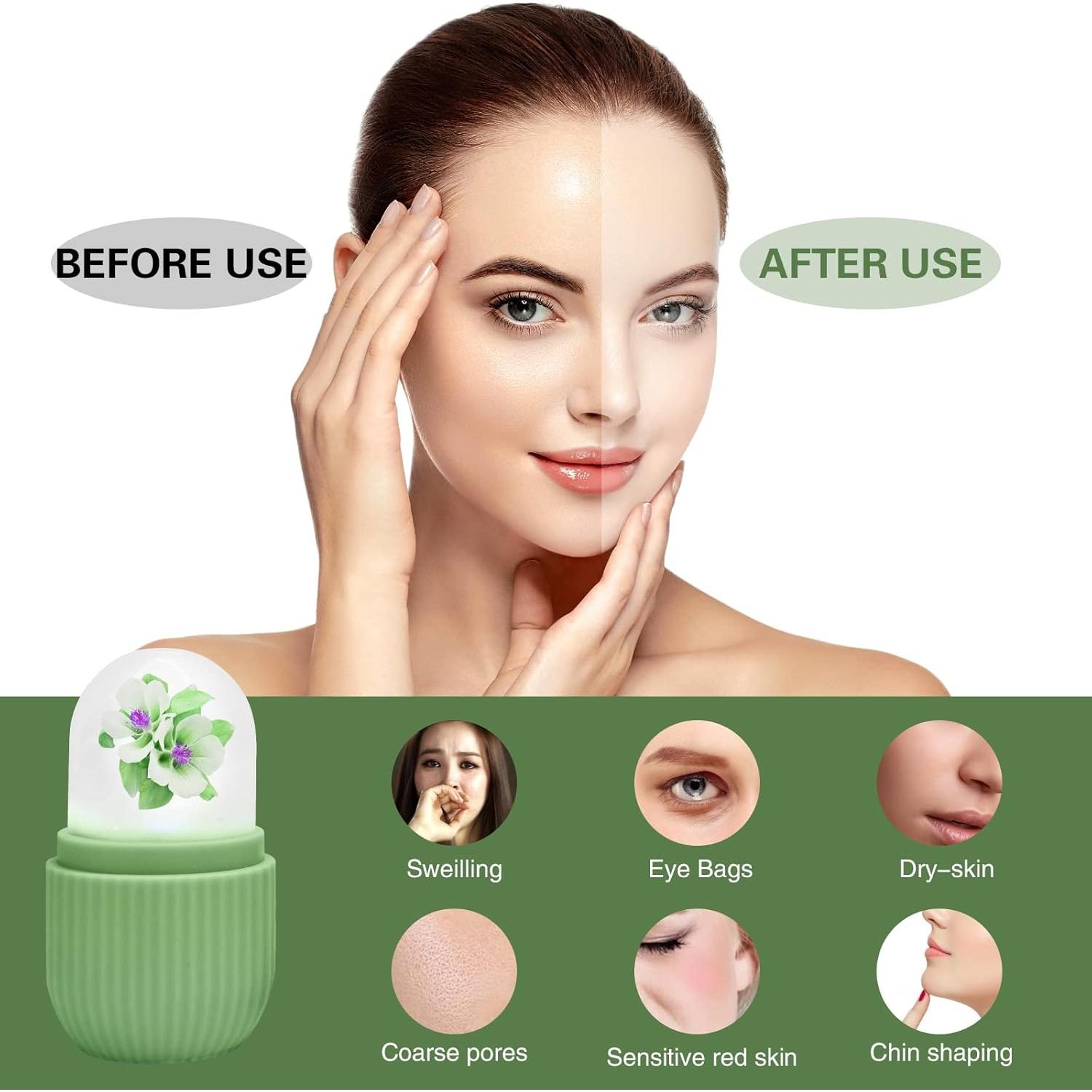 Rodillo de Hielo Facial Bestmemories - Cuidado de Piel, Negro