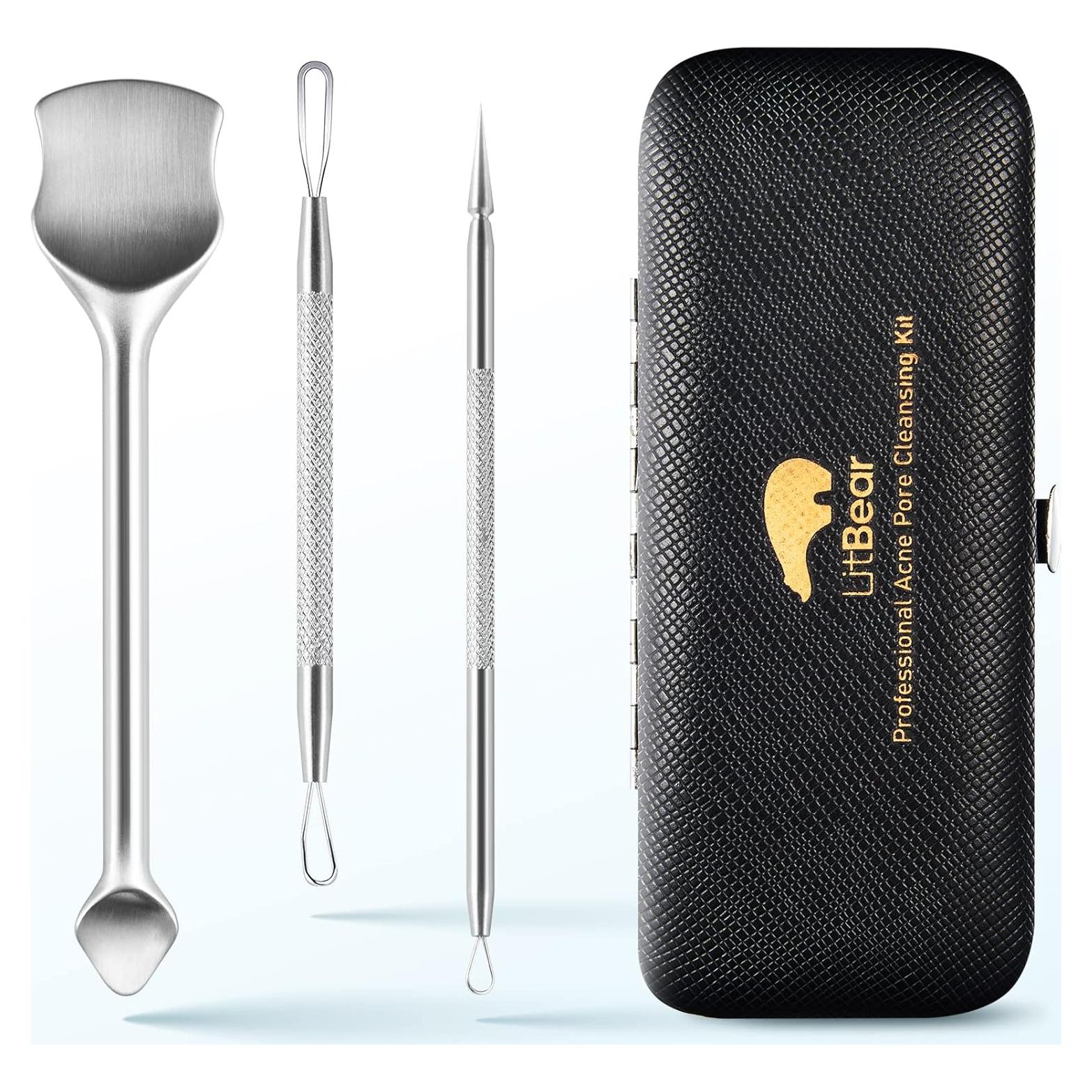 Kit de Herramientas para Remover Puntos Negros LitBear - Acero Inoxidable