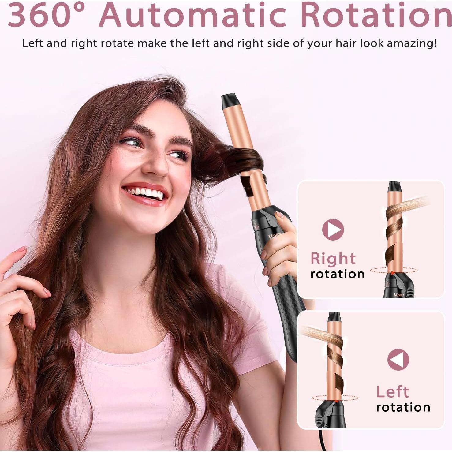 Plancha de Rizar Automática Karrong 1 Pulgada Ondas Playa