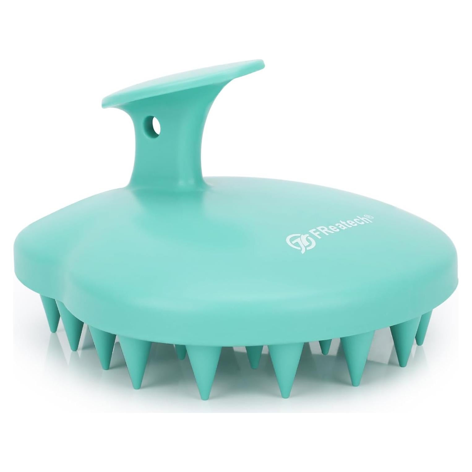 Masajeador de Cuero Cabelludo FREATECH FR3011 Verde Silicona