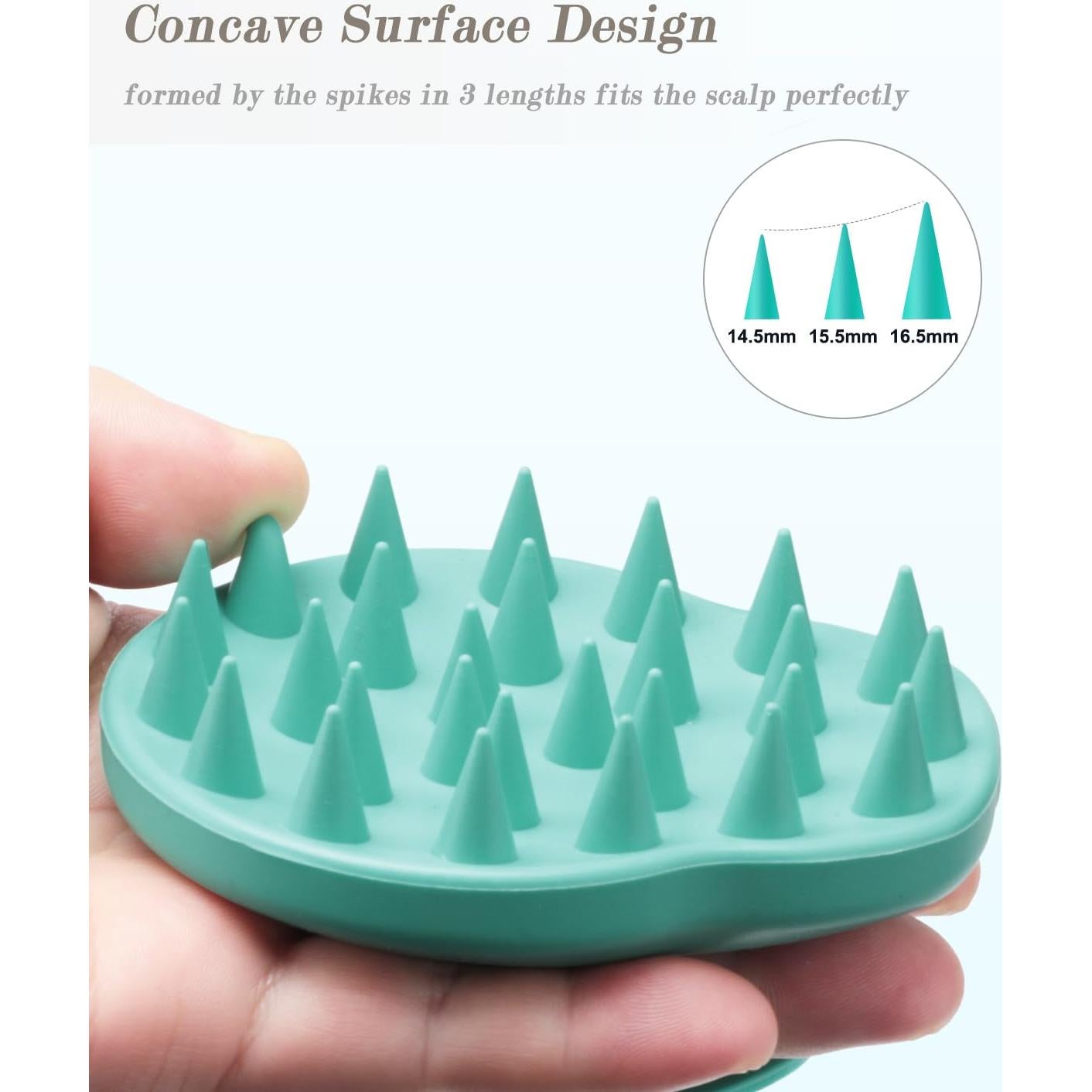 Masajeador de Cuero Cabelludo FREATECH FR3011 Verde Silicona