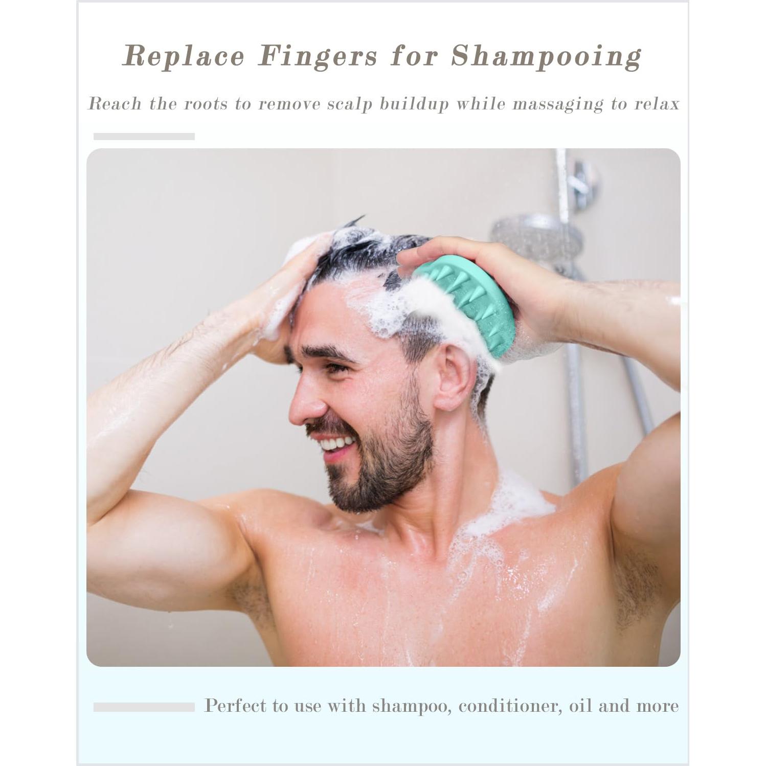 Masajeador de Cuero Cabelludo FREATECH FR3011 Verde Silicona