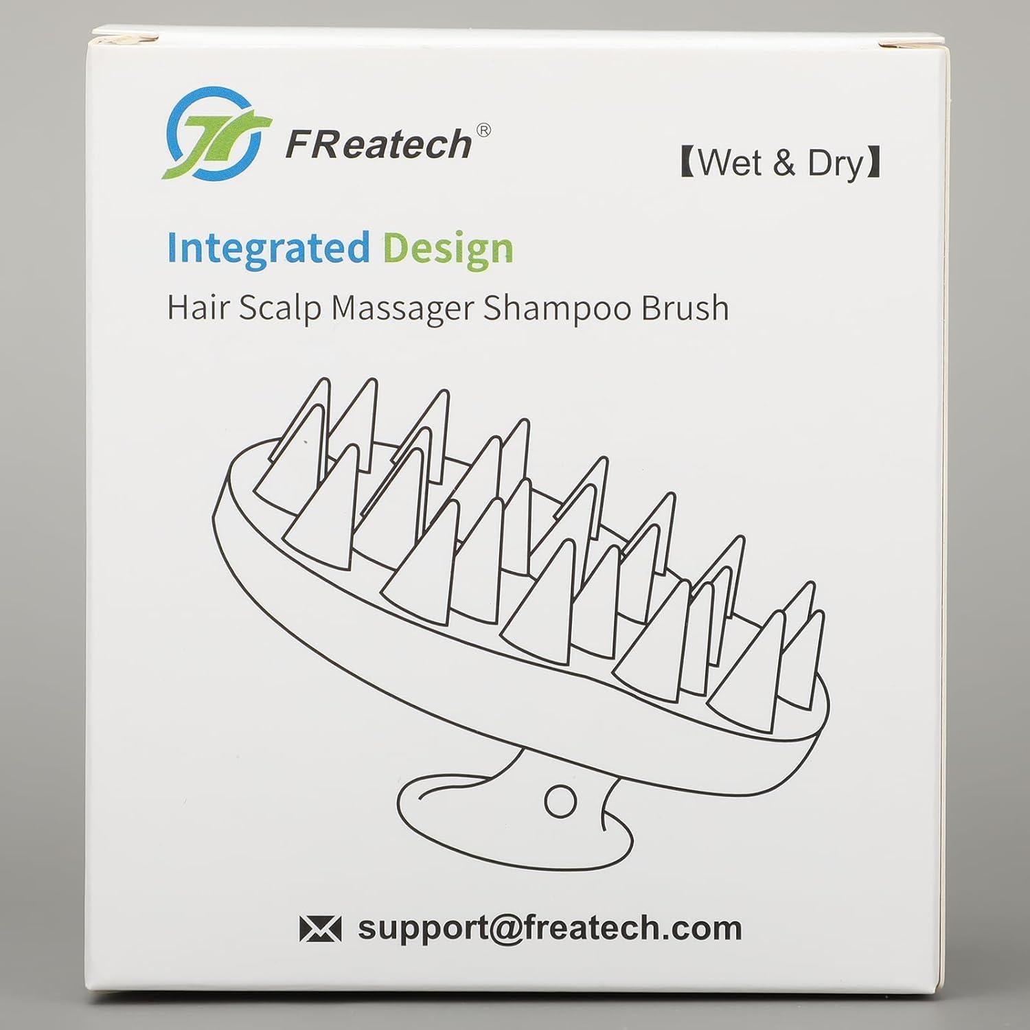 Masajeador de Cuero Cabelludo FREATECH FR3011 Verde Silicona