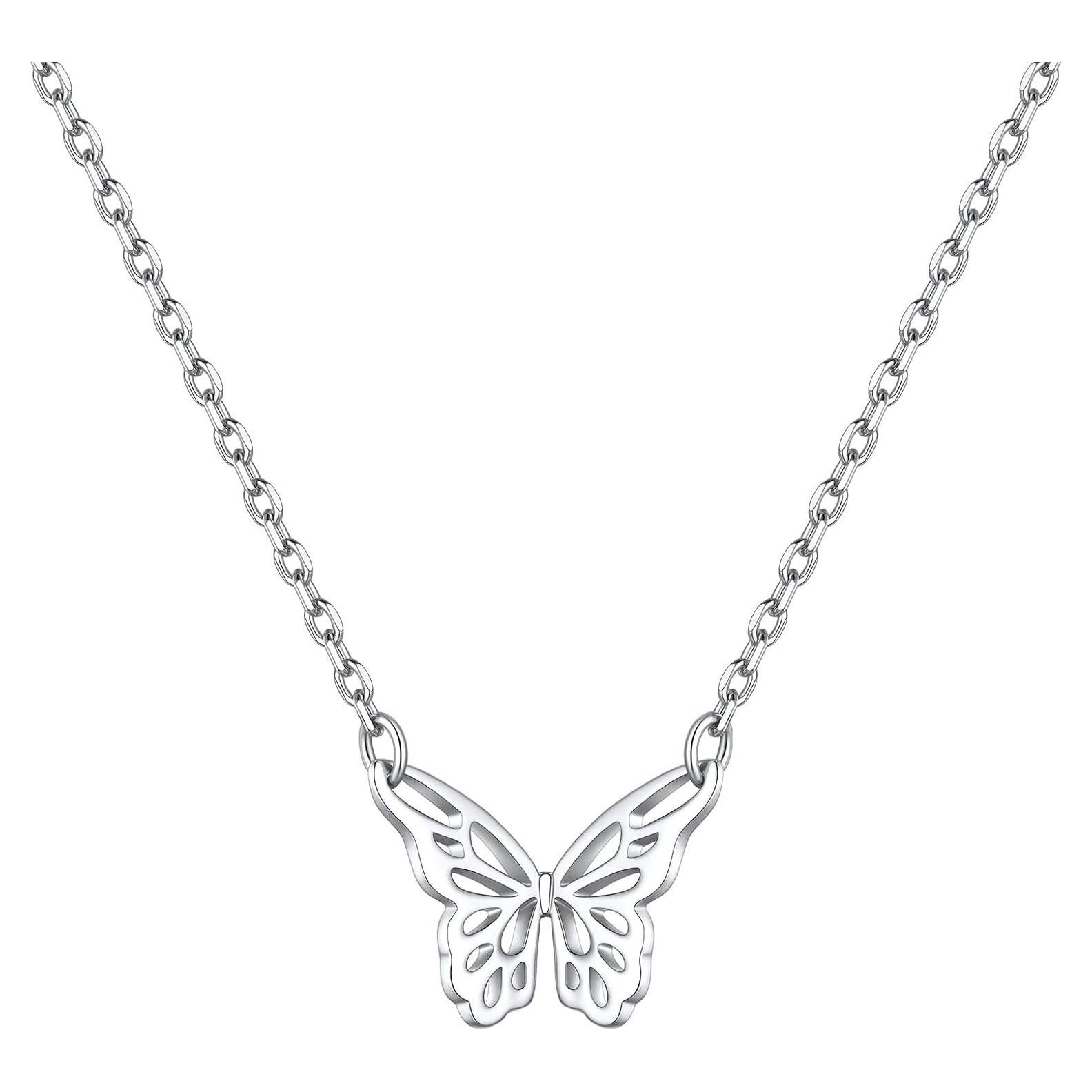 Collar Personalizado ChicSilver de Plata Esterlina 925 Mariposa