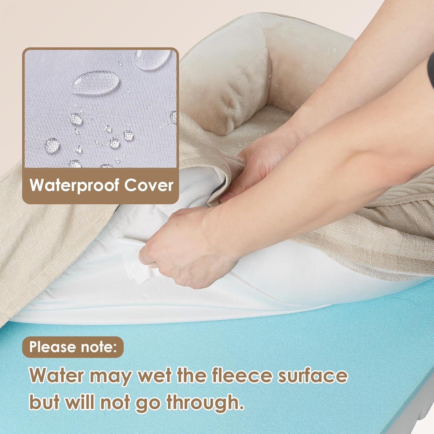 Cama ortopédica para perros EHEYCIGA mediana viscoelástica