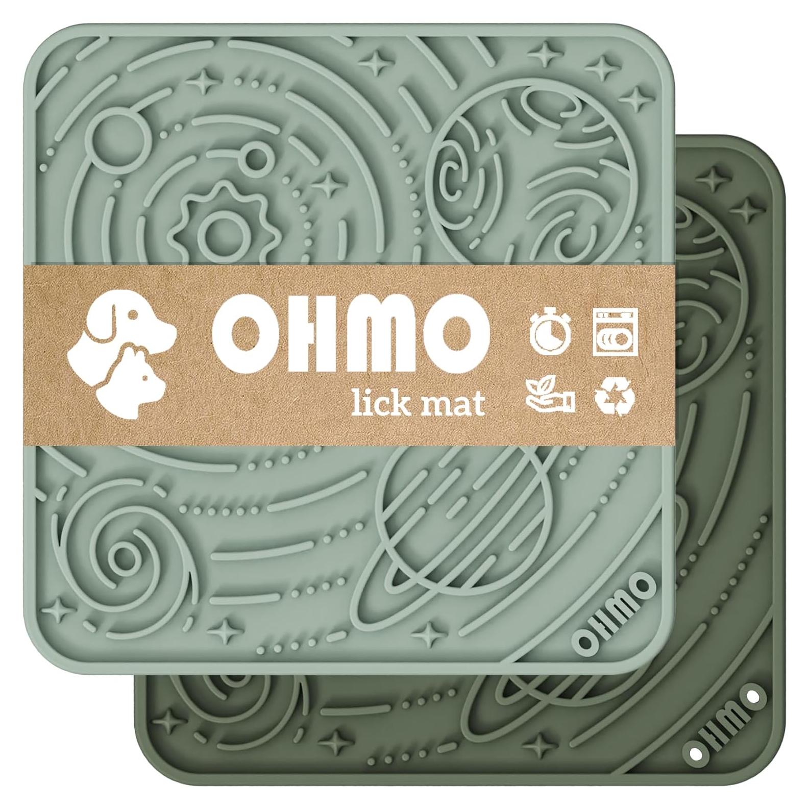 Almohadilla de Lamer para Perros y Gatos OHMO 15x15cm Camo Verde