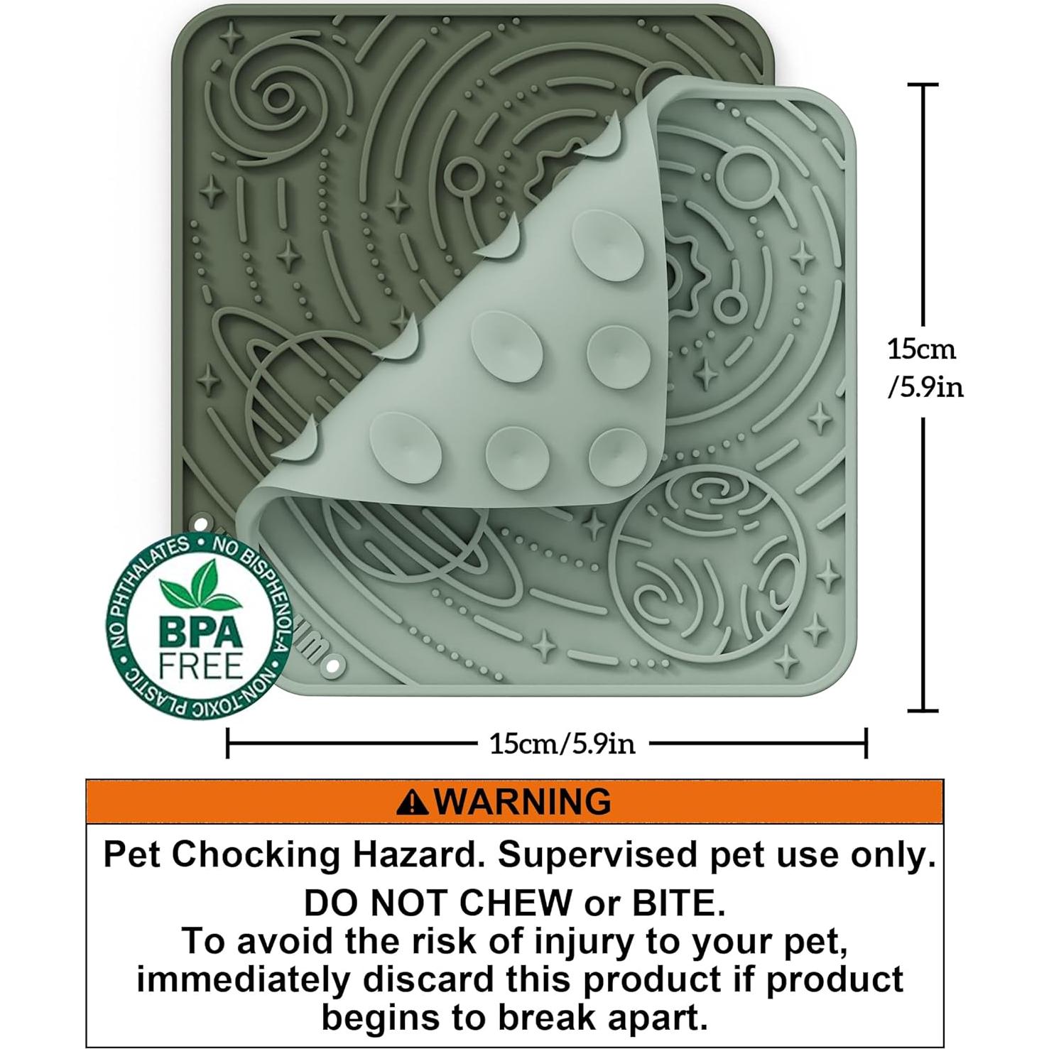 Almohadilla de Lamer para Perros y Gatos OHMO 15x15cm Camo Verde