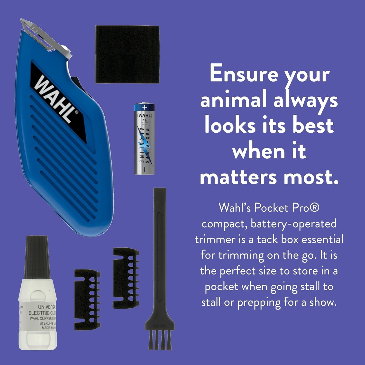 Recortadora Compacta Wahl 9861-900 Azul - Kit 7 Piezas