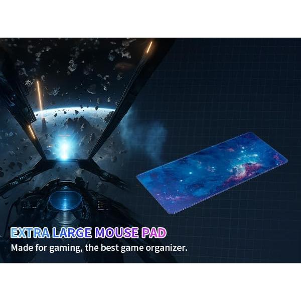 Alfombrilla de Ratón Grande Tongyanat Estrella Azul 80x30cm