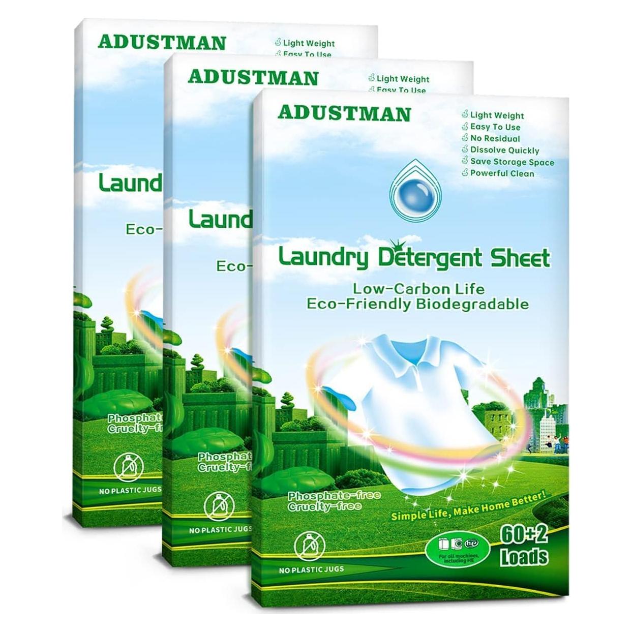 Hojas de Detergente Ecológico Brisa Hipoalergénico 186 Unidades