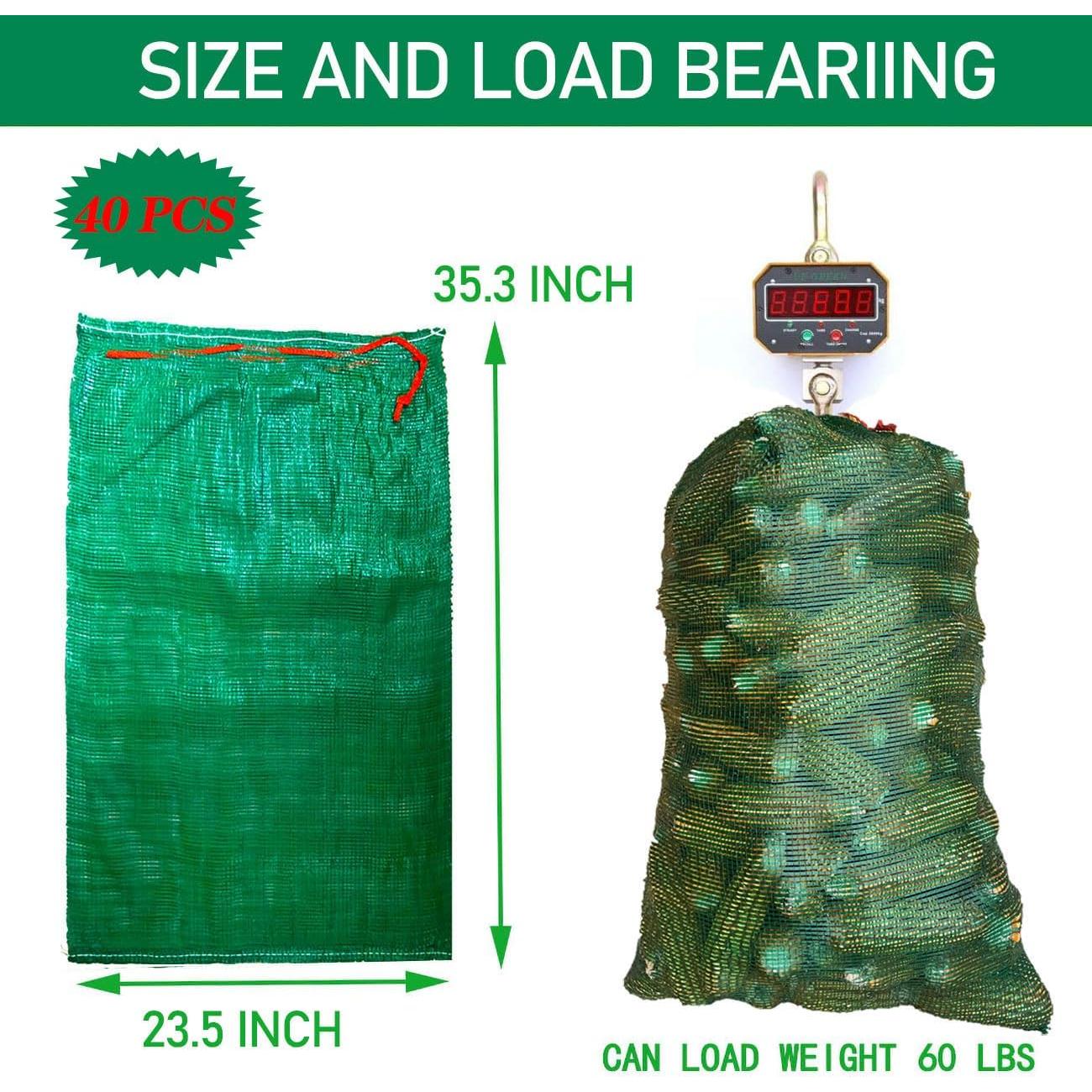 Bolsas de Malla Reutilizables Firdnyohs 40 Pcs 89.9x59.7 cm