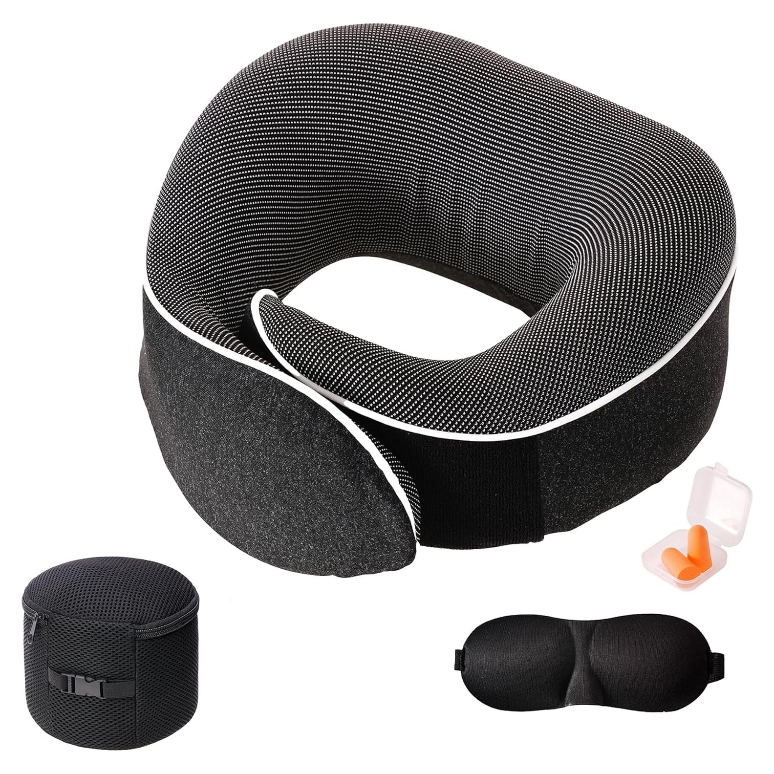 Almohada de Viaje Tri-tra YXJZ con Espuma Memoria y Accesorios