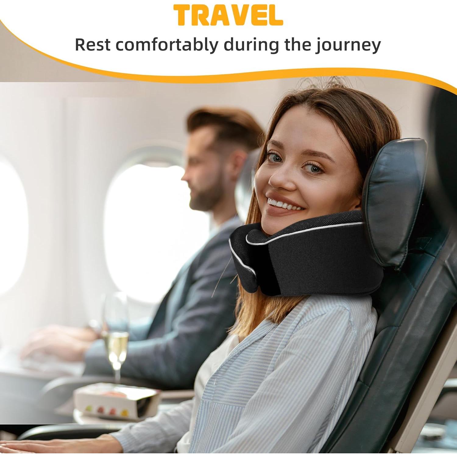 Almohada de Viaje Tri-tra YXJZ con Espuma Memoria y Accesorios