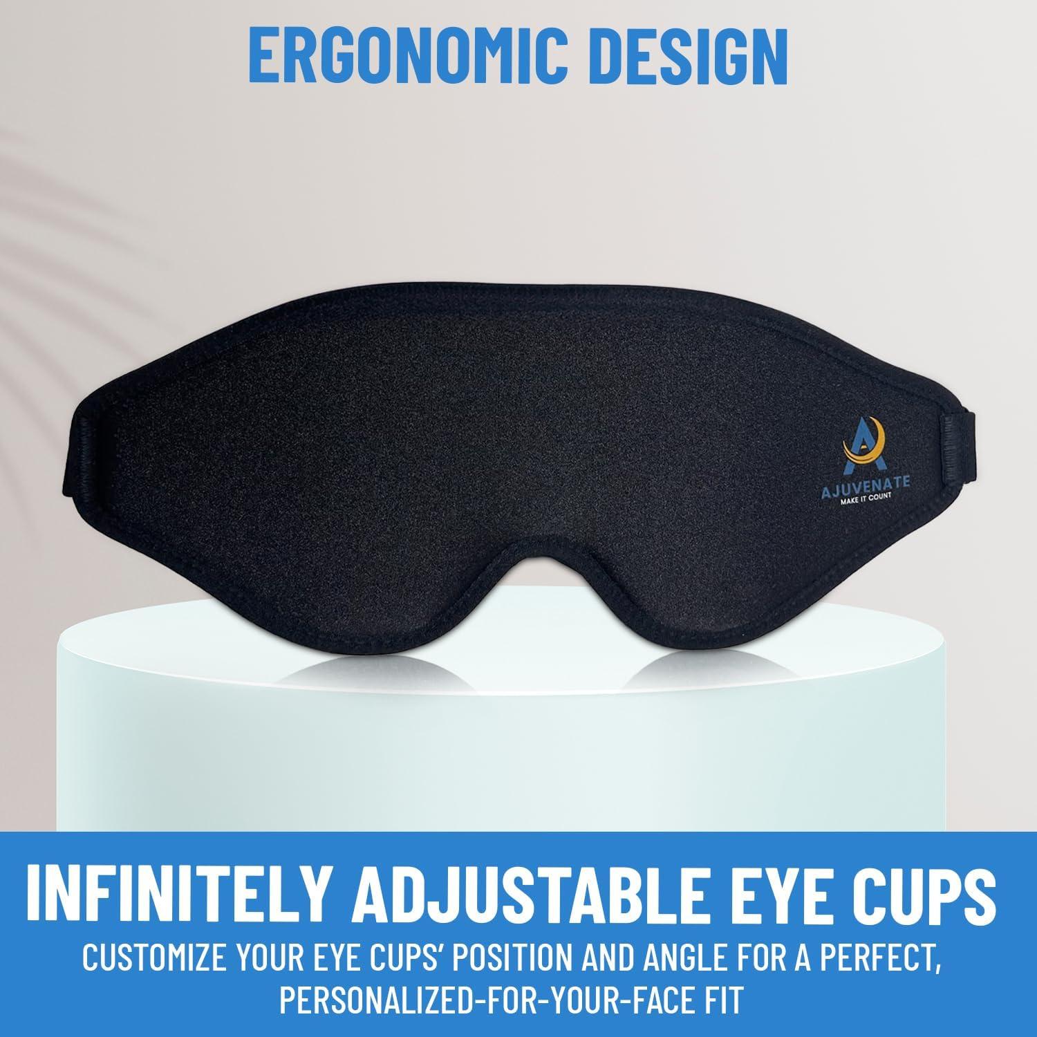 Máscara de Sueño 3D Eastragon | Antifaz Negro Ajustable