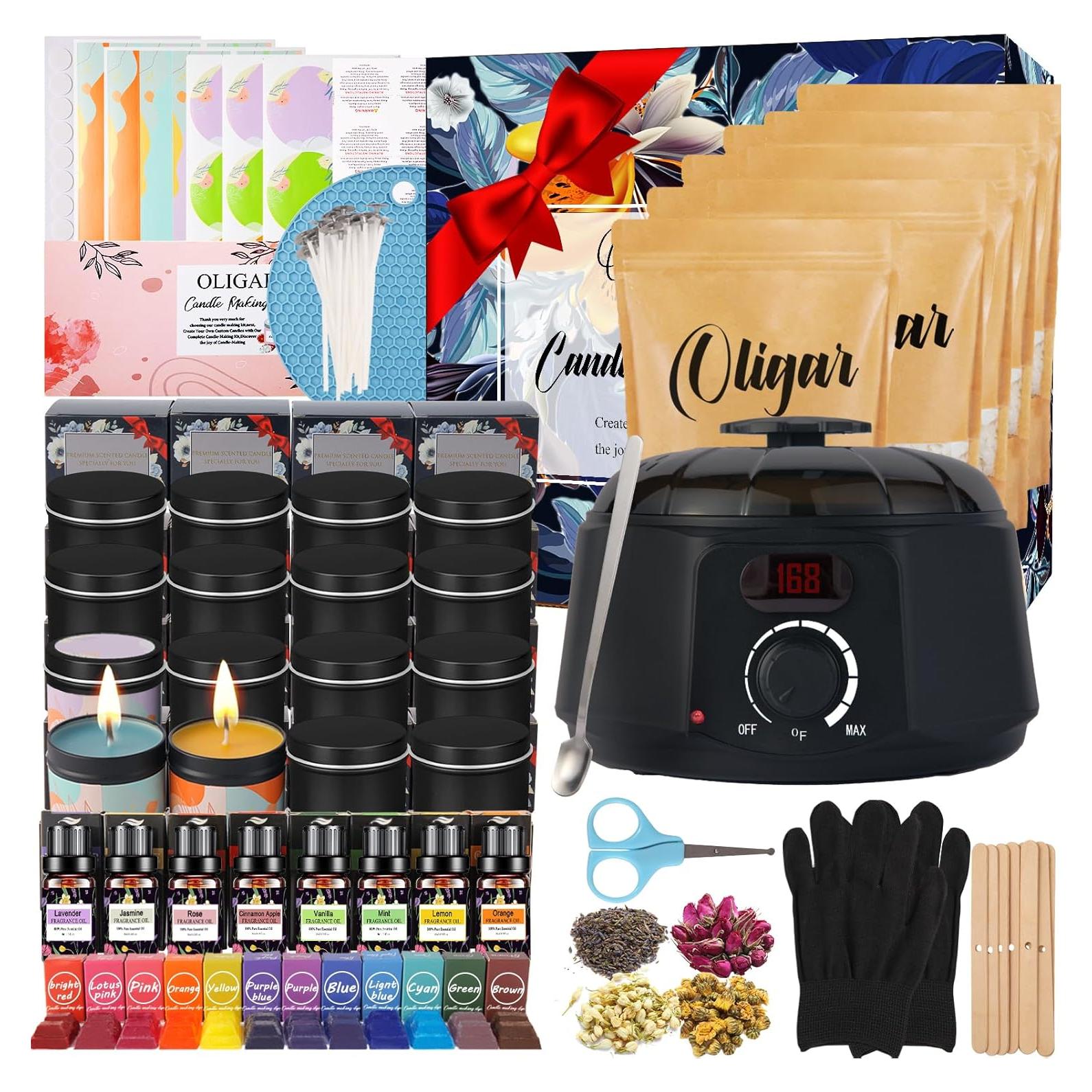 Kit de Fabricación de Velas Oligar 1.13 kg DIY Completo