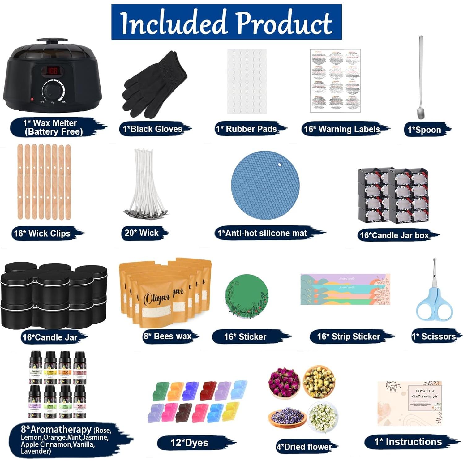 Kit de Fabricación de Velas Oligar 1.13 kg DIY Completo