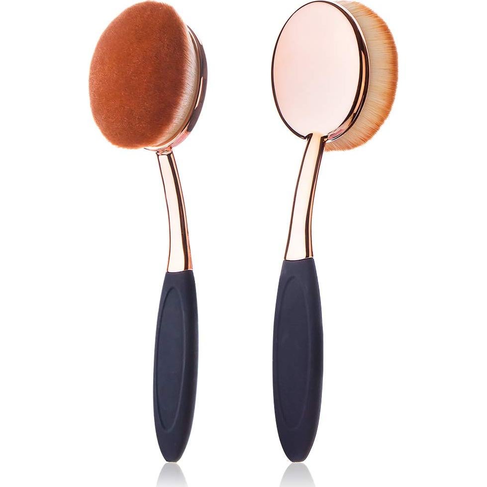 Brocha de Fundación Yoseng 3 en 1 con Funda y Limpiador