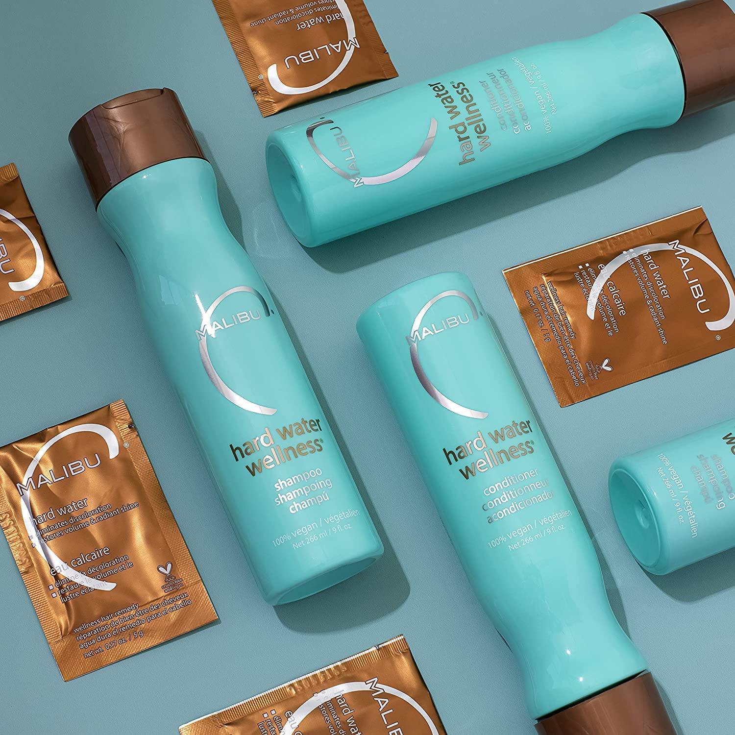 Champú Malibu C Hard Water Wellness 266 ml - Hidratante sin sulfatos