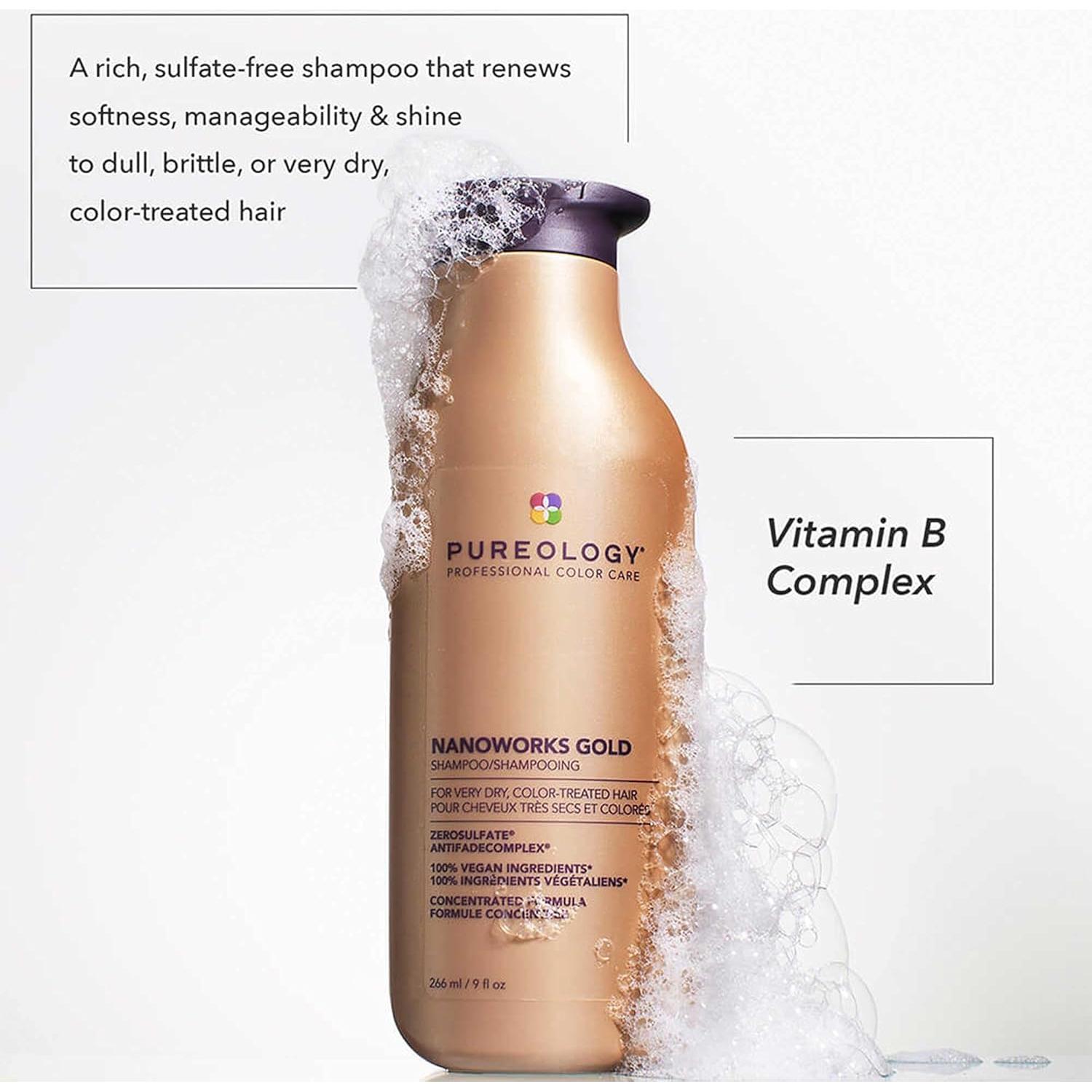 Champú Pureology Nanoworks Gold 50 ml - Cabello Seco y Tratado