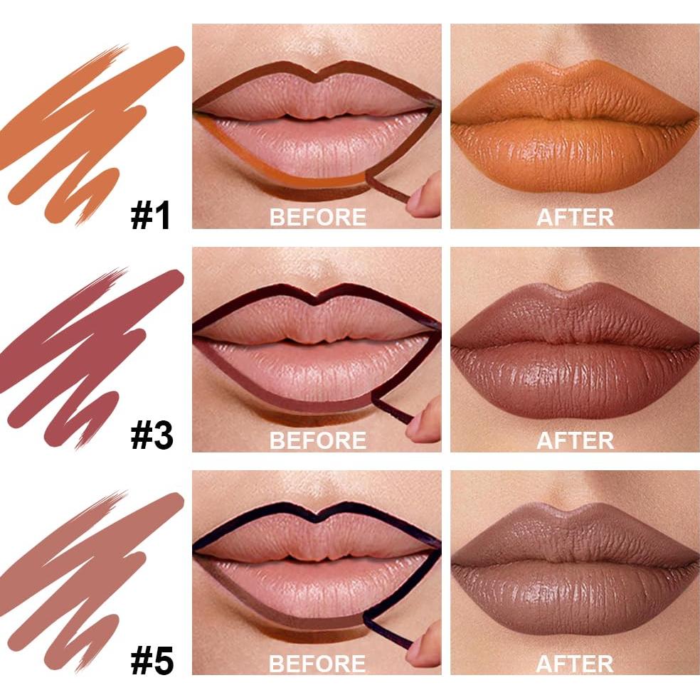 Kit de Lápiz Labial Peel Off GLSFACE - 3 Colores Mate