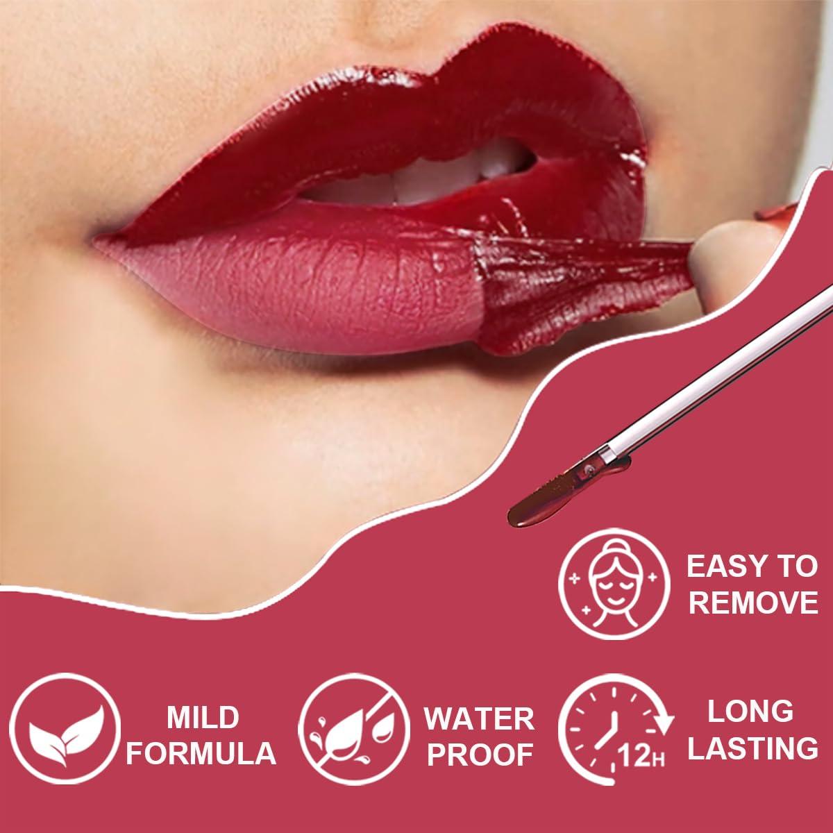 Kit de Lápiz Labial Peel Off GLSFACE - 3 Colores Mate